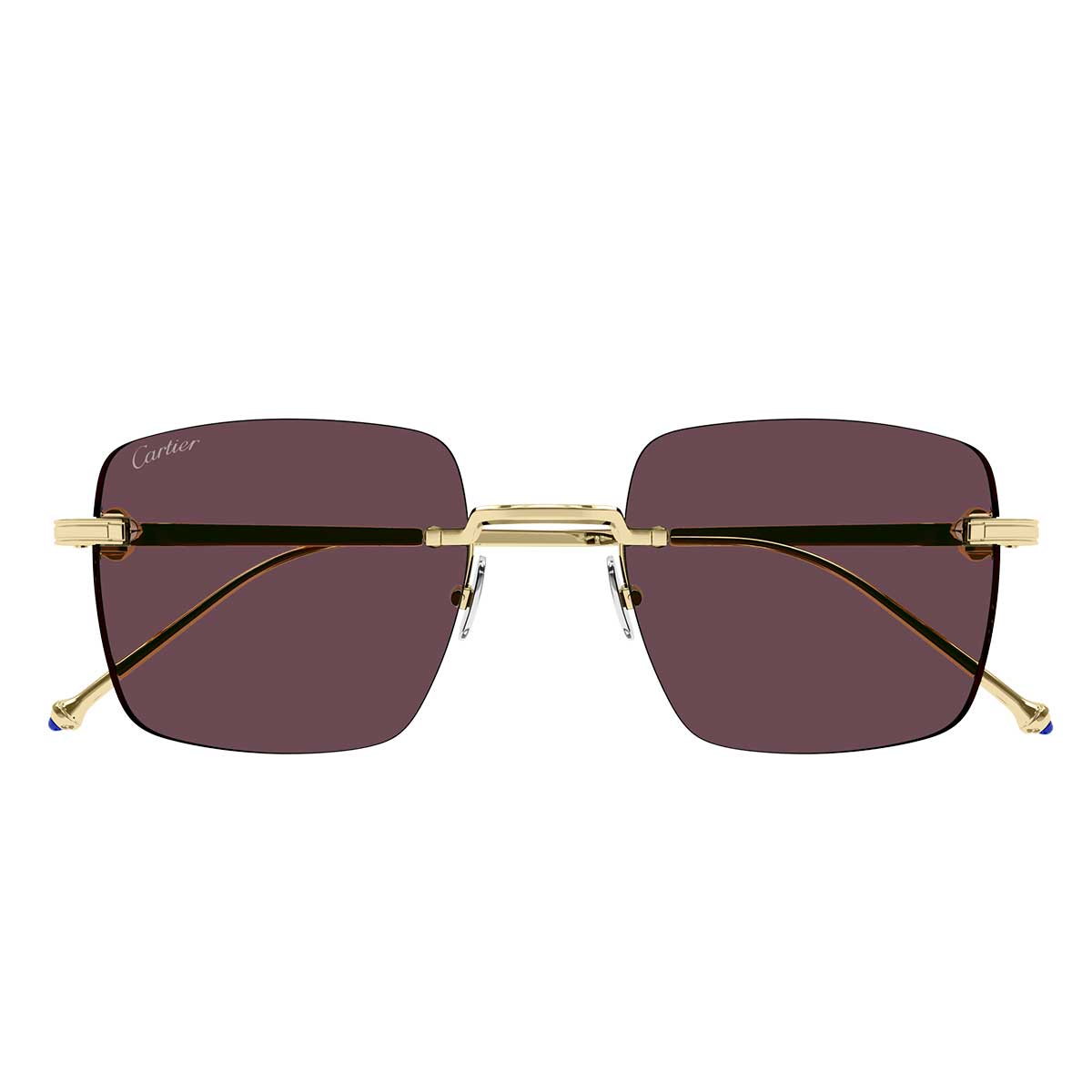 Cartier Occhiali da Sole CT0403S 003 Oro/Rosso Uomo