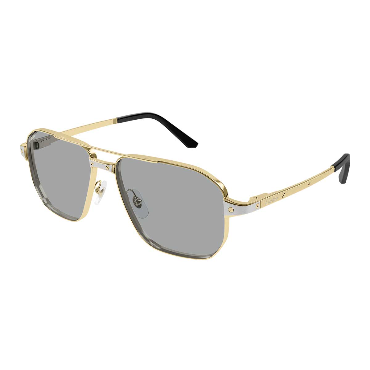 Cartier Occhiali da Sole CT0424S 006 Oro/Azzurro Uomo Fotocromatici