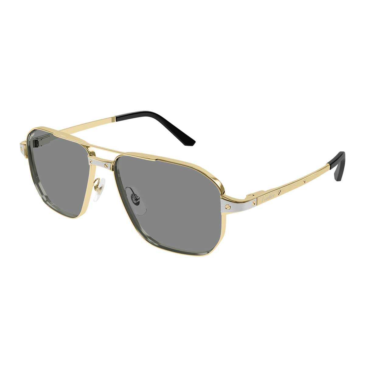 Cartier Occhiali da Sole CT0424S 006 Oro/Azzurro Uomo Fotocromatici
