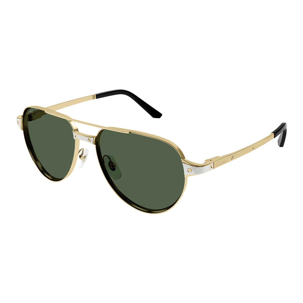 Cartier Occhiali da Sole CT0425S 002 Oro/Verde Uomo Polarizzati 2