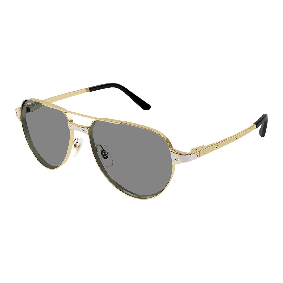 Cartier Occhiali da Sole CT0425S 006 Oro/Azzurro Uomo Fotocromatici 4