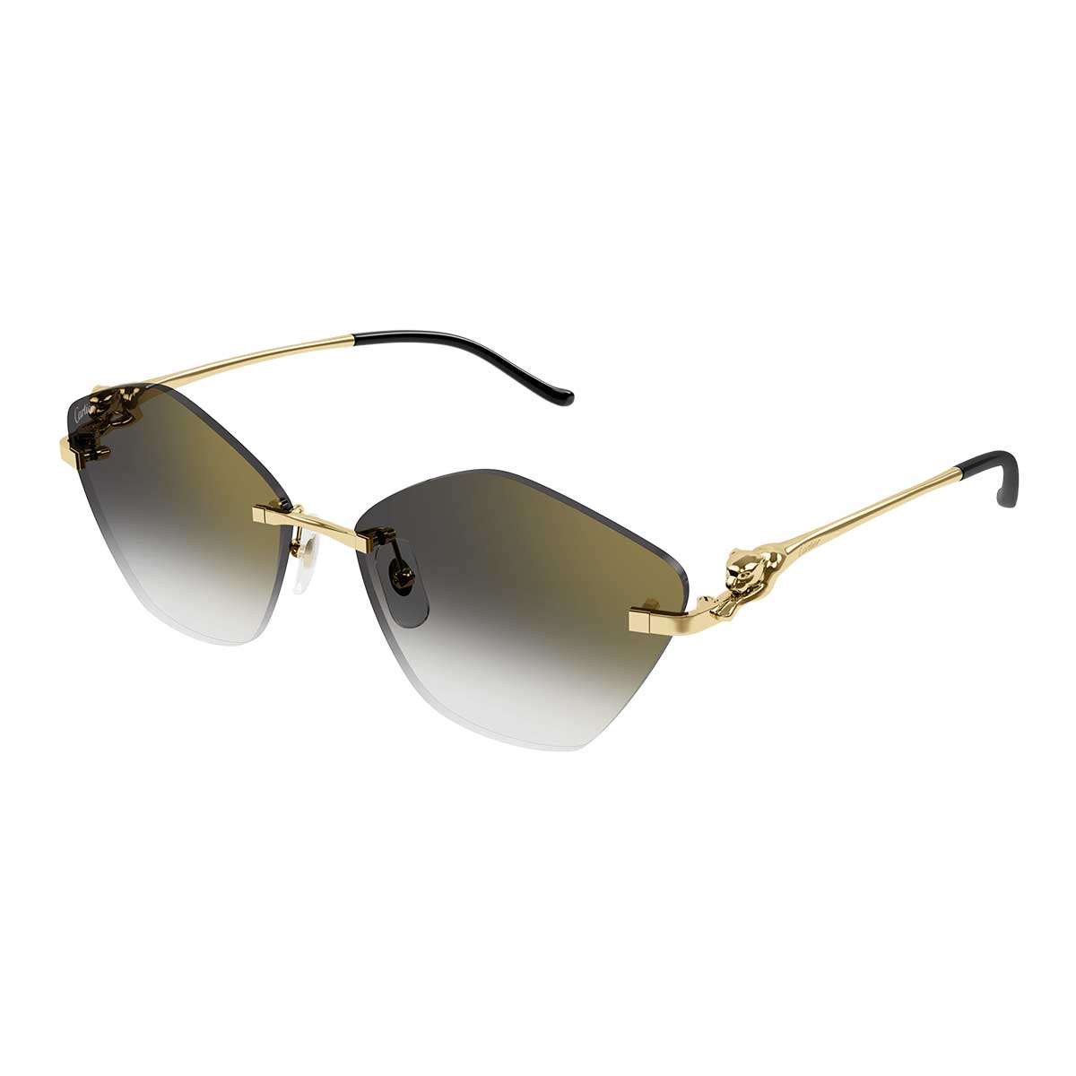 Cartier Occhiali da Sole CT0429S 001 Oro/Grigio Donna 2