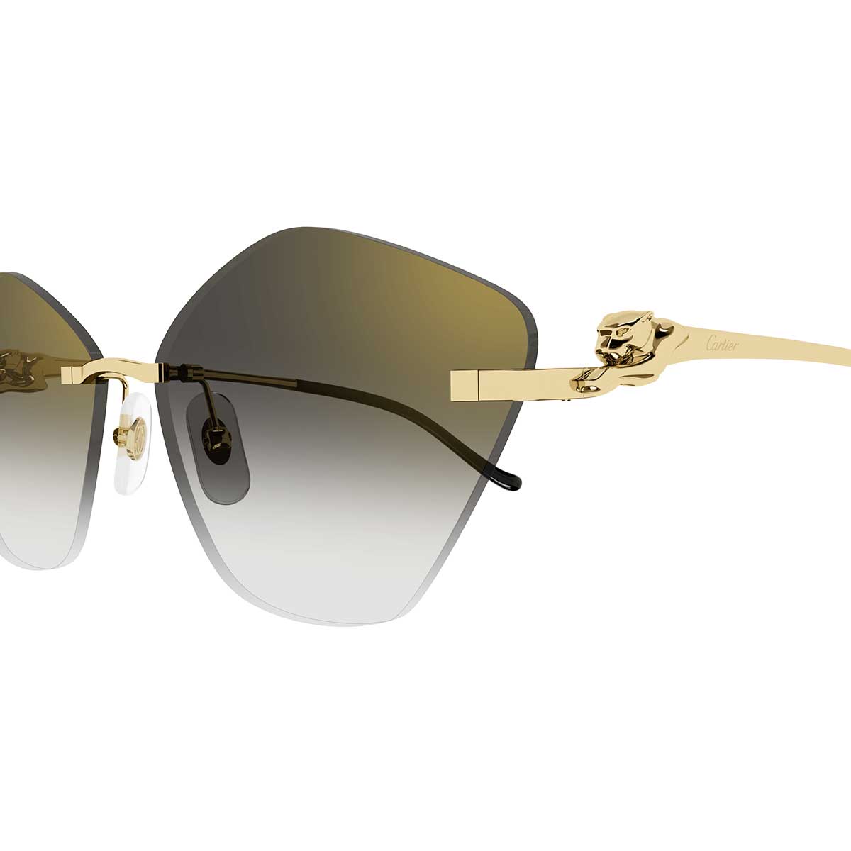 Cartier Occhiali da Sole CT0429S 001 Oro/Grigio Donna 3