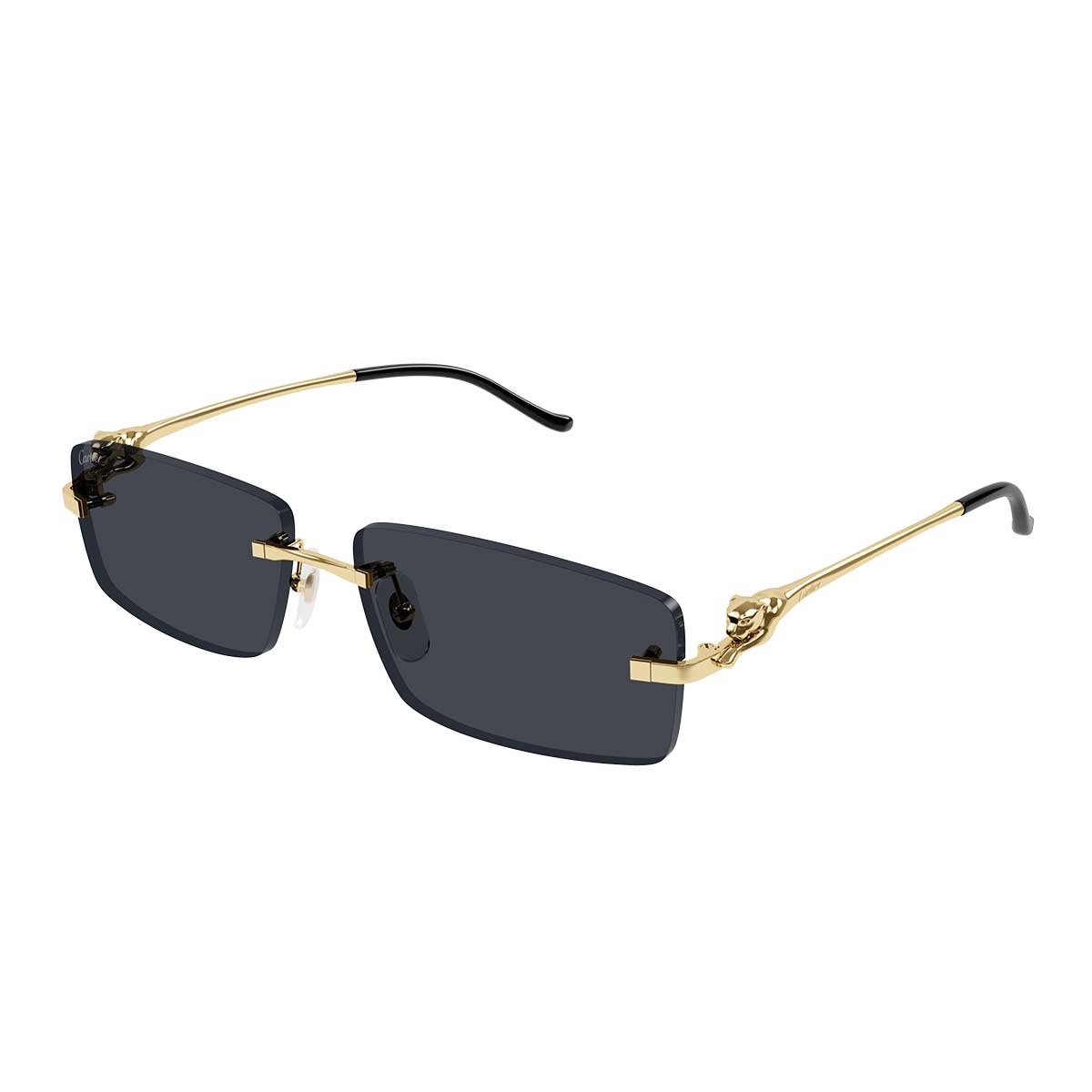 Cartier Occhiali da Sole CT0430S 001 Oro/Grigio Unisex 2