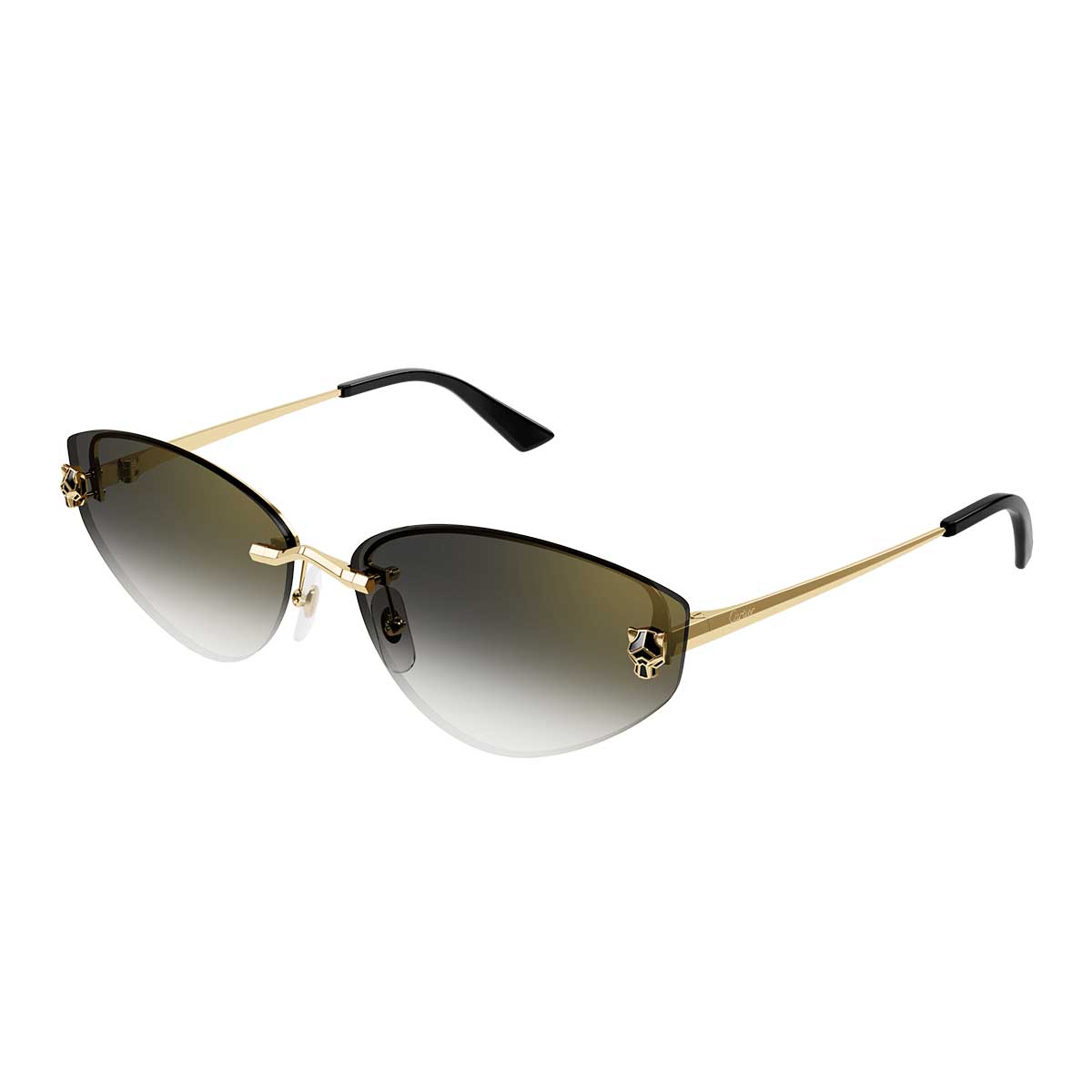 Cartier Occhiali da Sole CT0431S 001 Oro/Grigio Donna 2