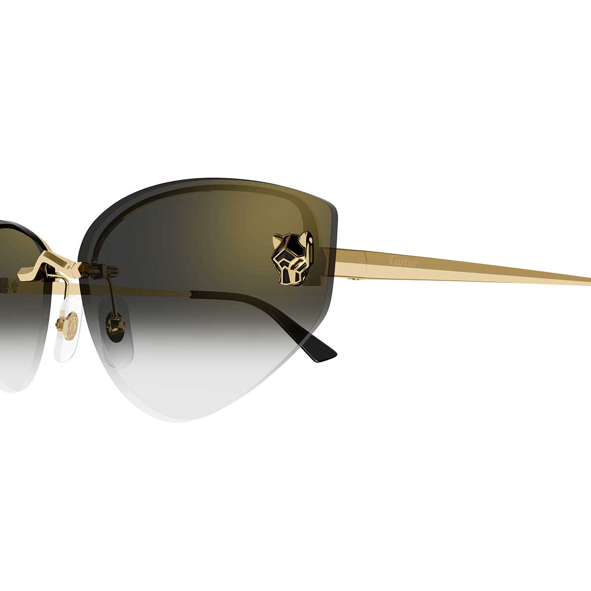 Cartier Occhiali da Sole CT0431S 001 Oro/Grigio Donna 3