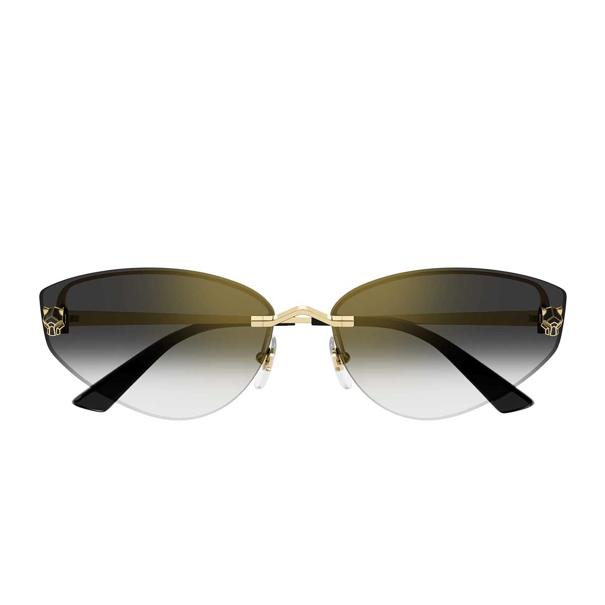 Cartier Occhiali da Sole CT0431S 001 Oro/Grigio Donna