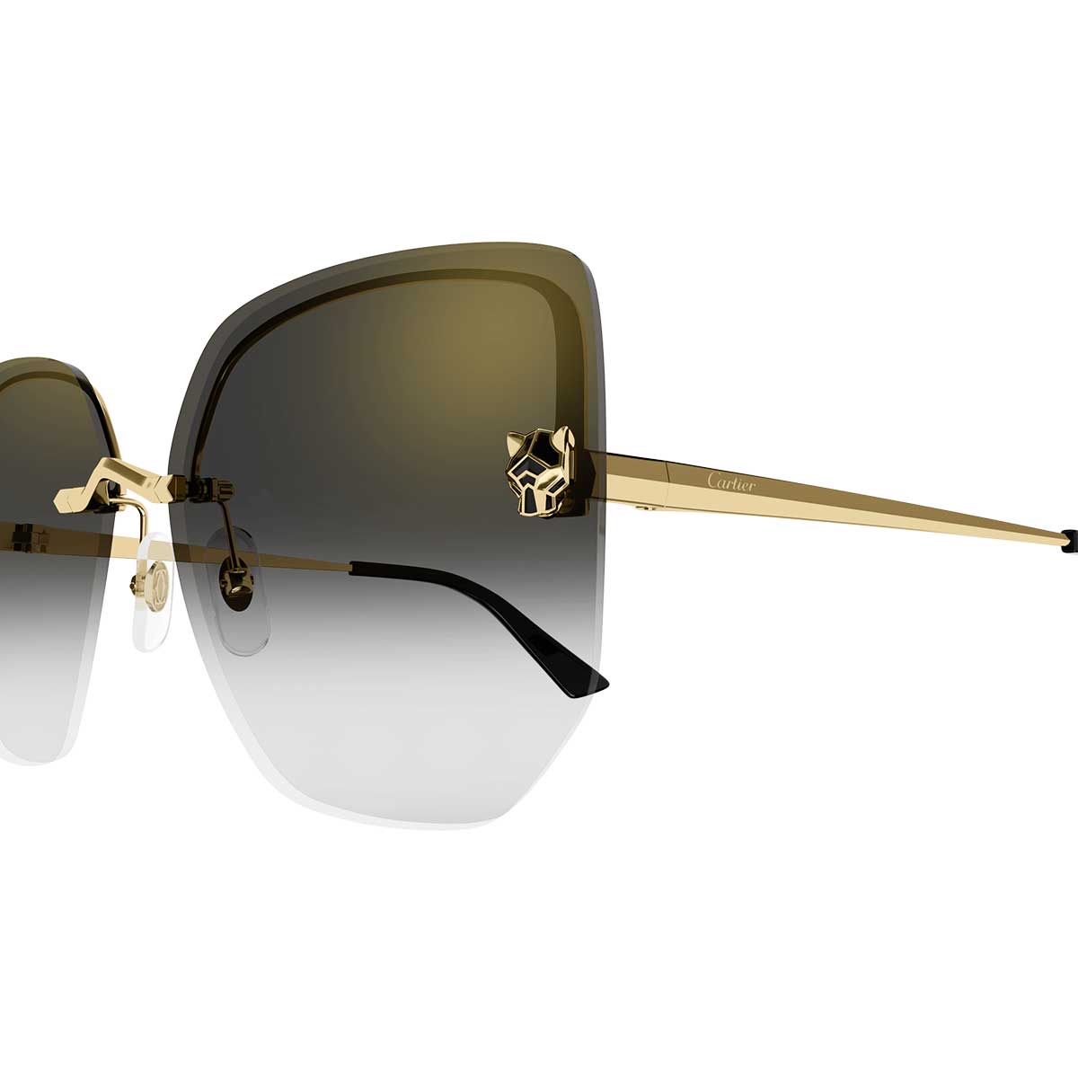 Cartier Occhiali da Sole CT0432S 001 Oro/Grigio Donna 3