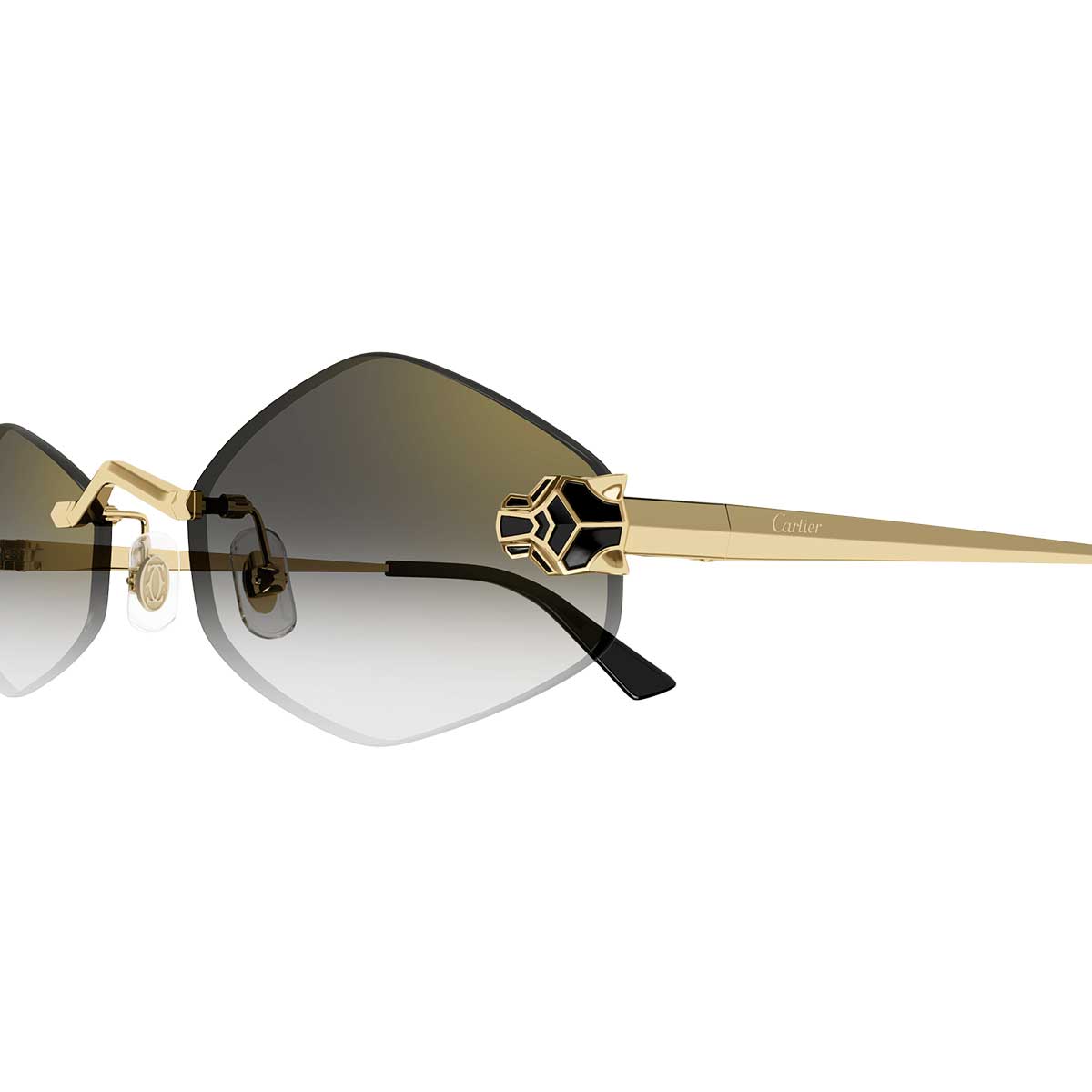 Cartier Occhiali da Sole CT0433S 001 Oro/Grigio Donna 3