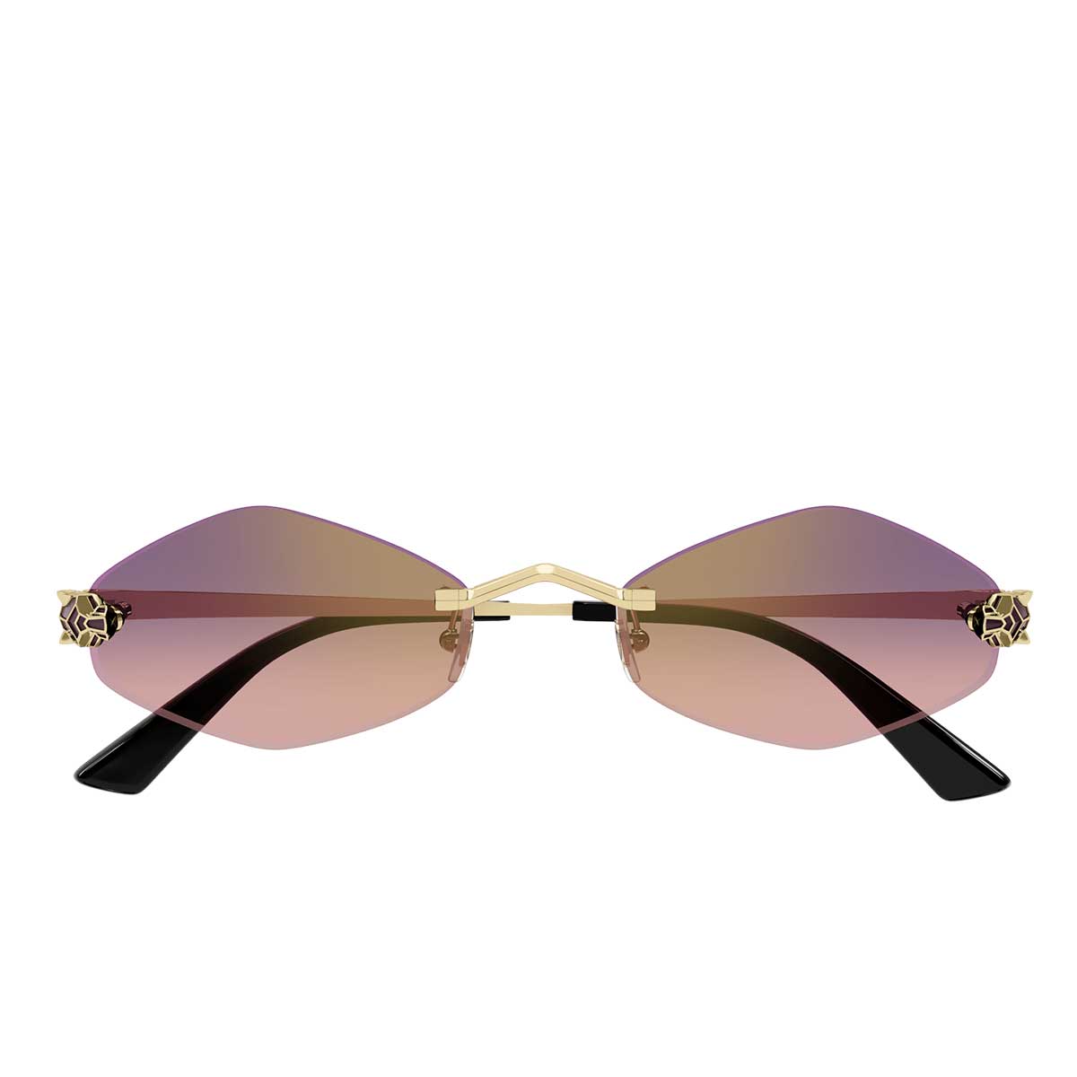 Cartier Occhiali da Sole CT0433S 004 Oro/Viola Donna