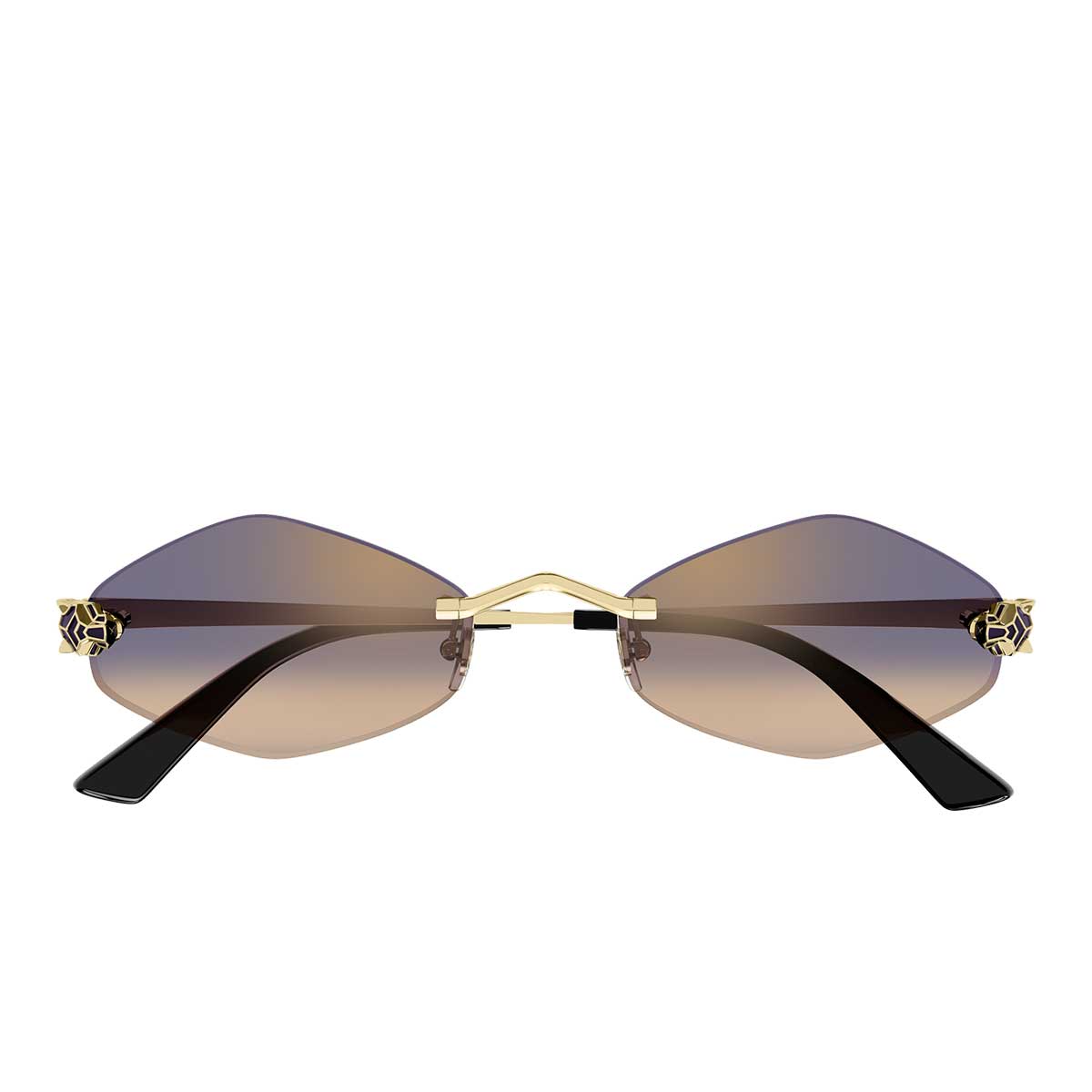 Cartier Occhiali da Sole CT0433S 005 Oro/Viola Donna