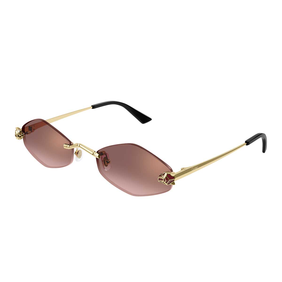 Cartier Occhiali da Sole CT0433S 006 Oro/Rosso Donna 2