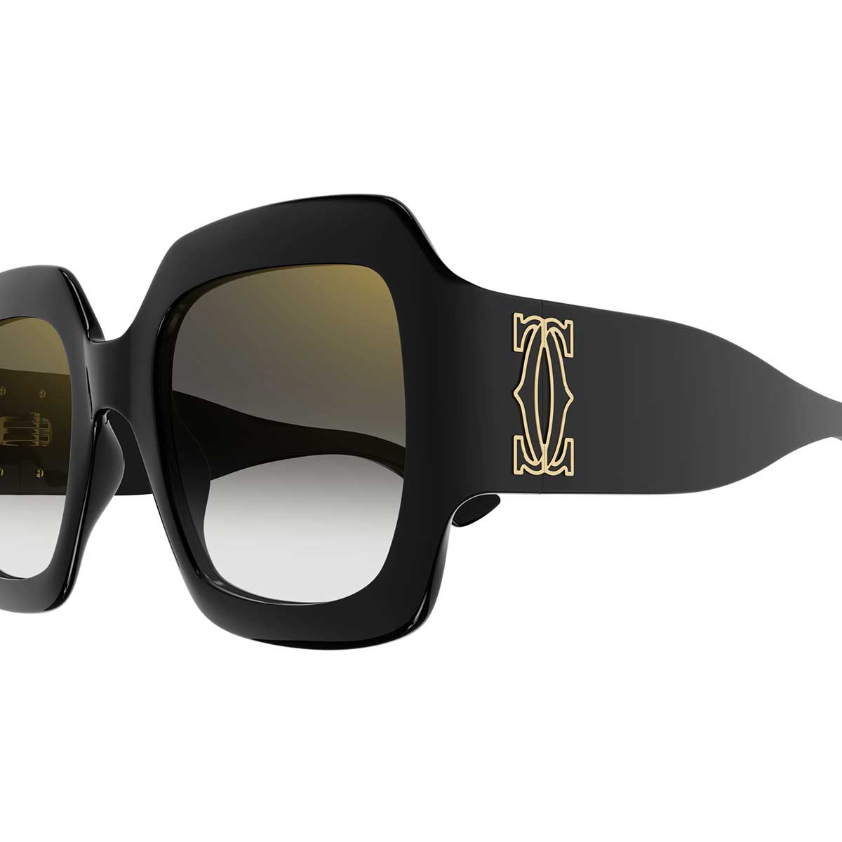 Cartier Occhiali da Sole CT0434S 001 Nero/Grigio Donna 3