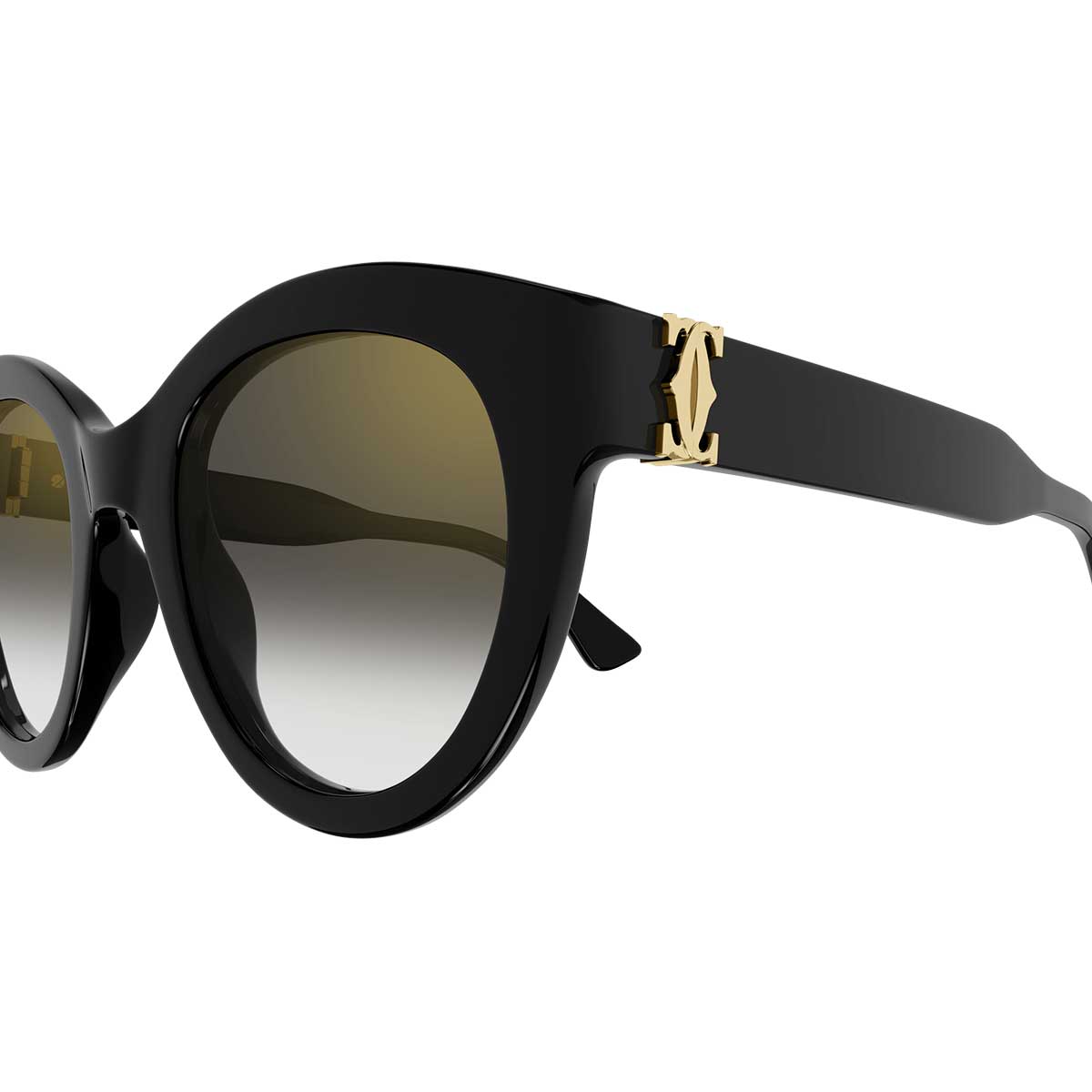 Cartier Occhiali da Sole CT0436S 001 Nero/Grigio Donna 3