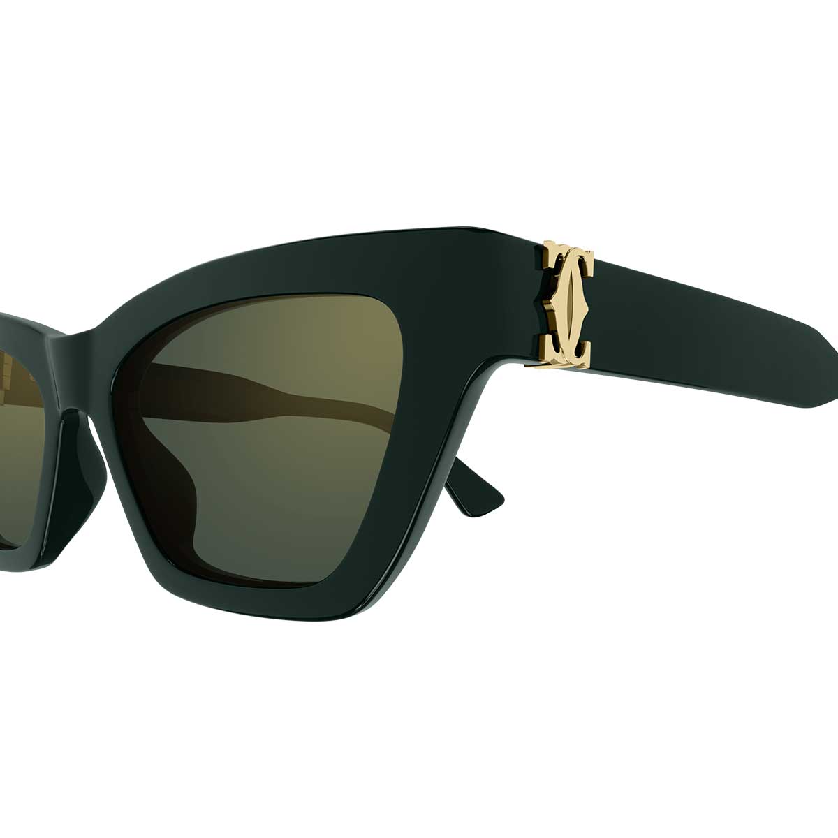 Cartier Occhiali da Sole CT0437S 003 Verde/Verde Donna 3