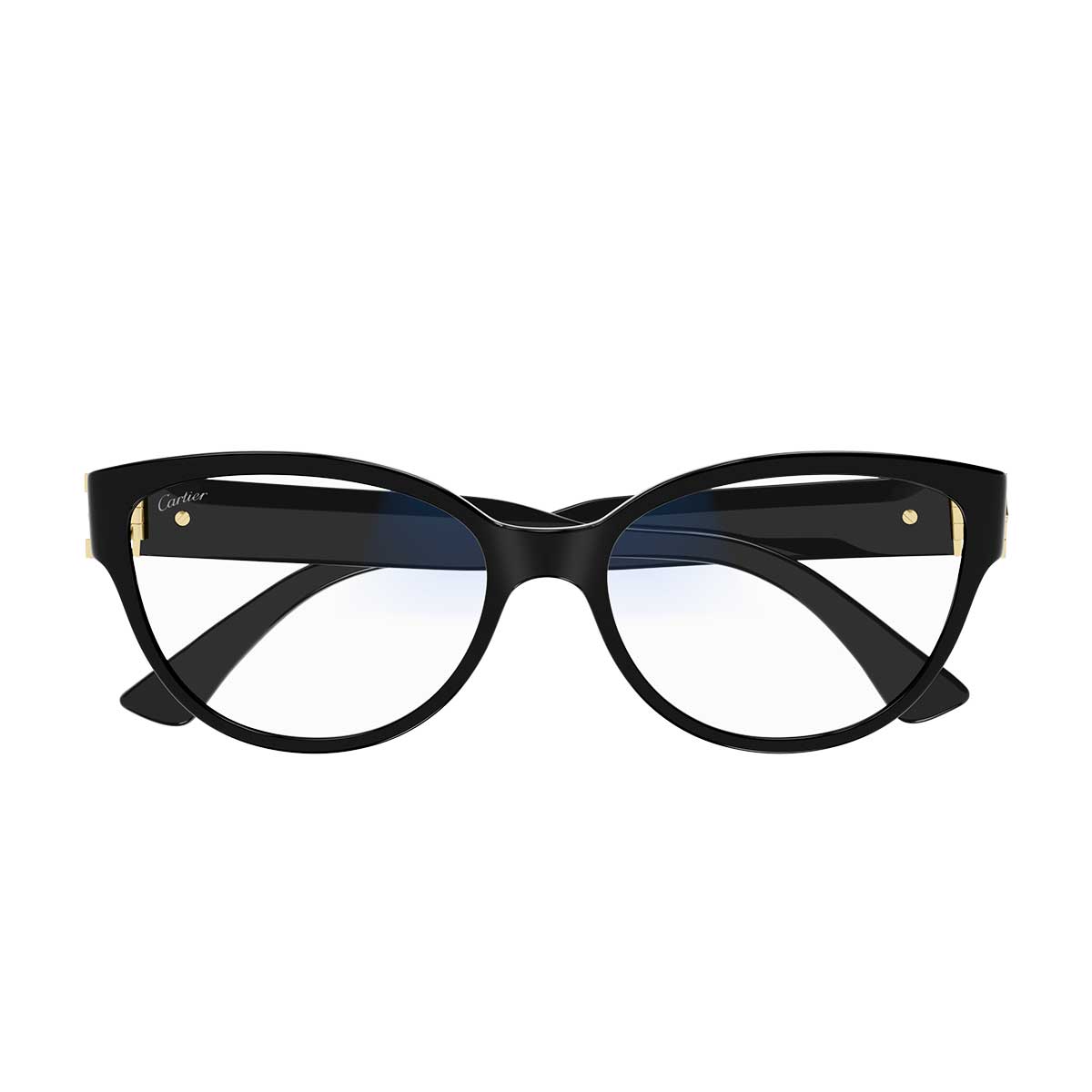 Cartier Occhiali da Sole CT0450S 001 Nero/Trasparente Donna Fotocromatici