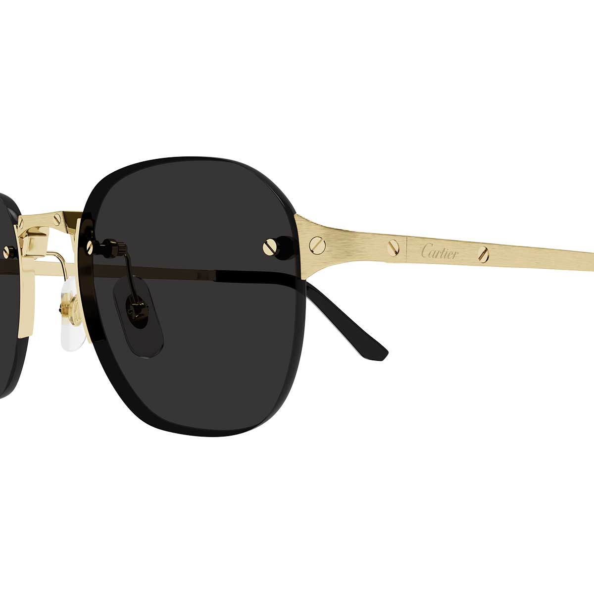 Cartier Occhiali da Sole CT0459S 001 Oro/Grigio Uomo 3