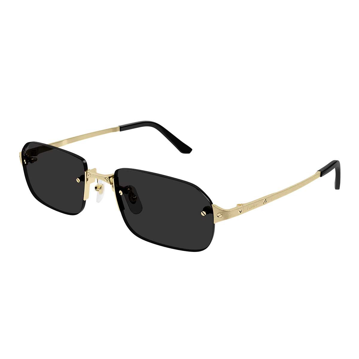 Cartier Occhiali da Sole CT0460S 001 Oro/Grigio Uomo 2