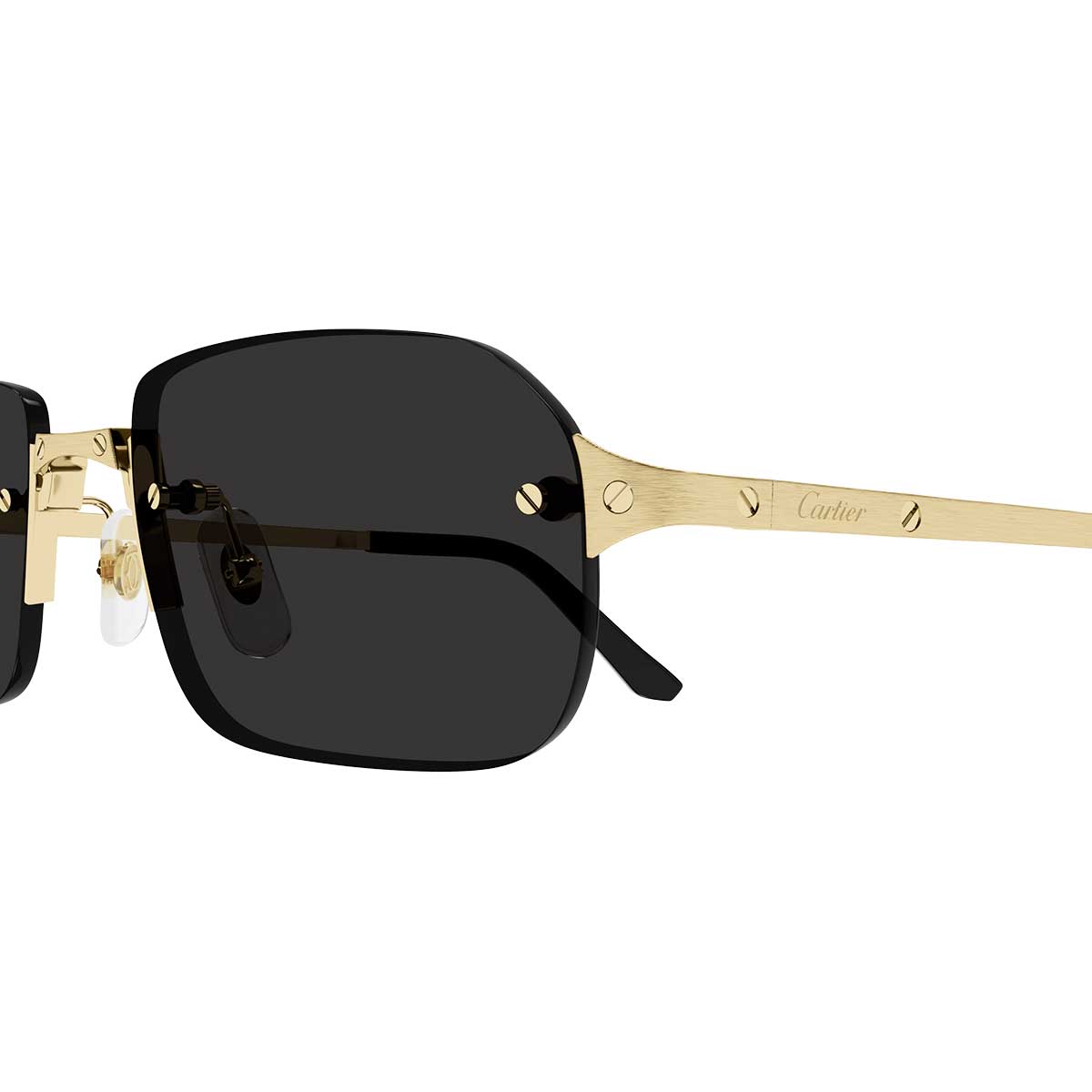 Cartier Occhiali da Sole CT0460S 001 Oro/Grigio Uomo 3