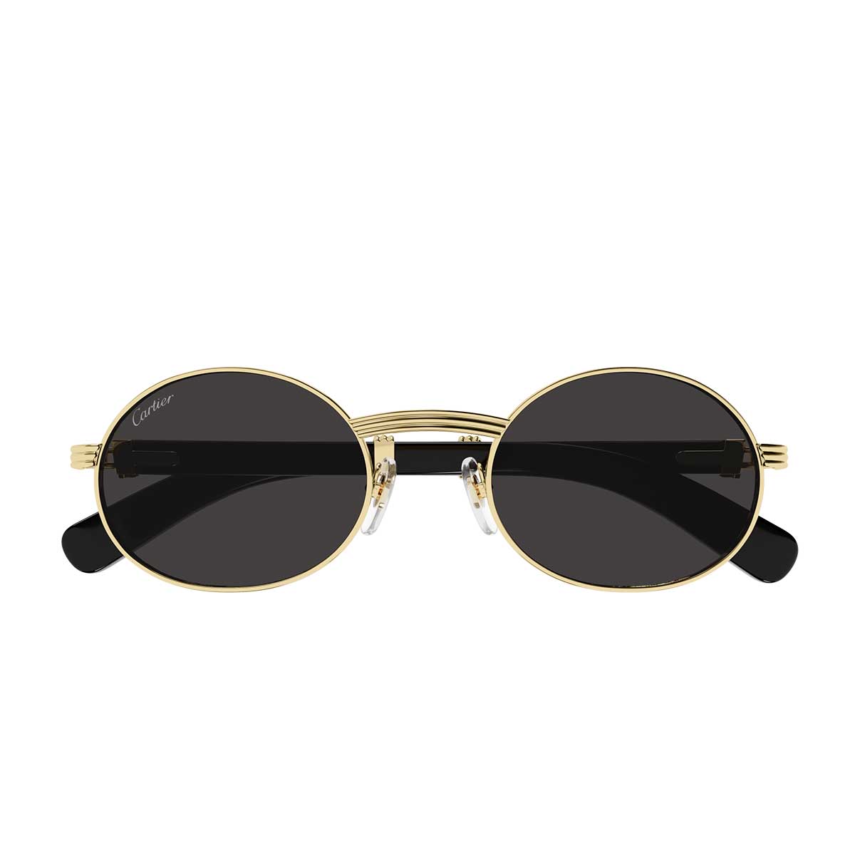 Cartier Occhiali da Sole CT0464S 005 OroNero/Grigio Uomo