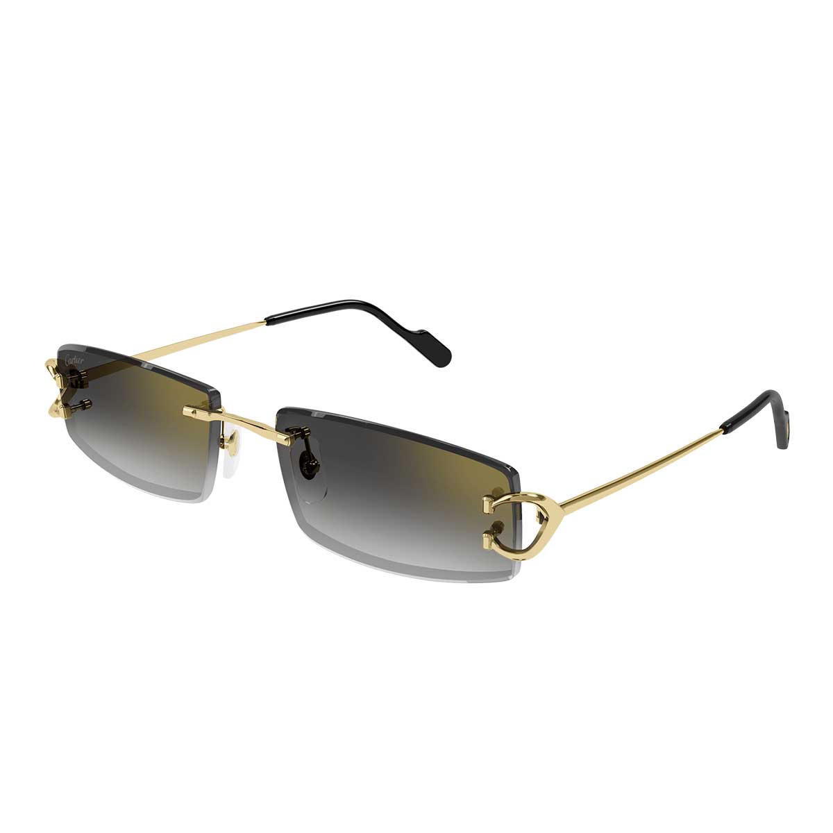 Cartier Occhiali da Sole CT0465S 001 Oro/Grigio Uomo 2