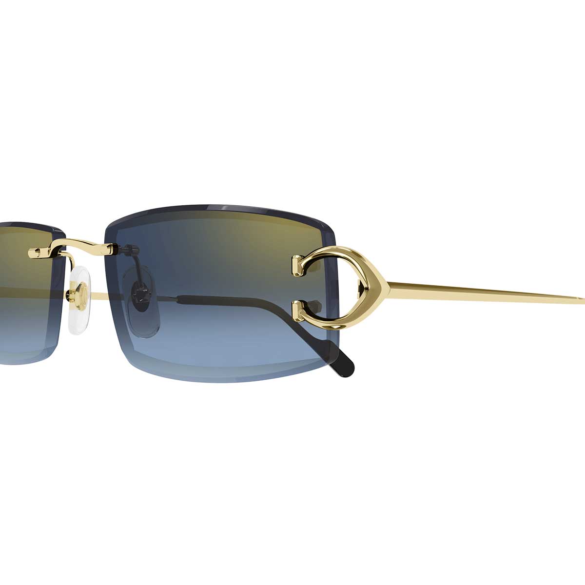 Cartier Occhiali da Sole CT0465S 002 Oro/Blu Uomo 3