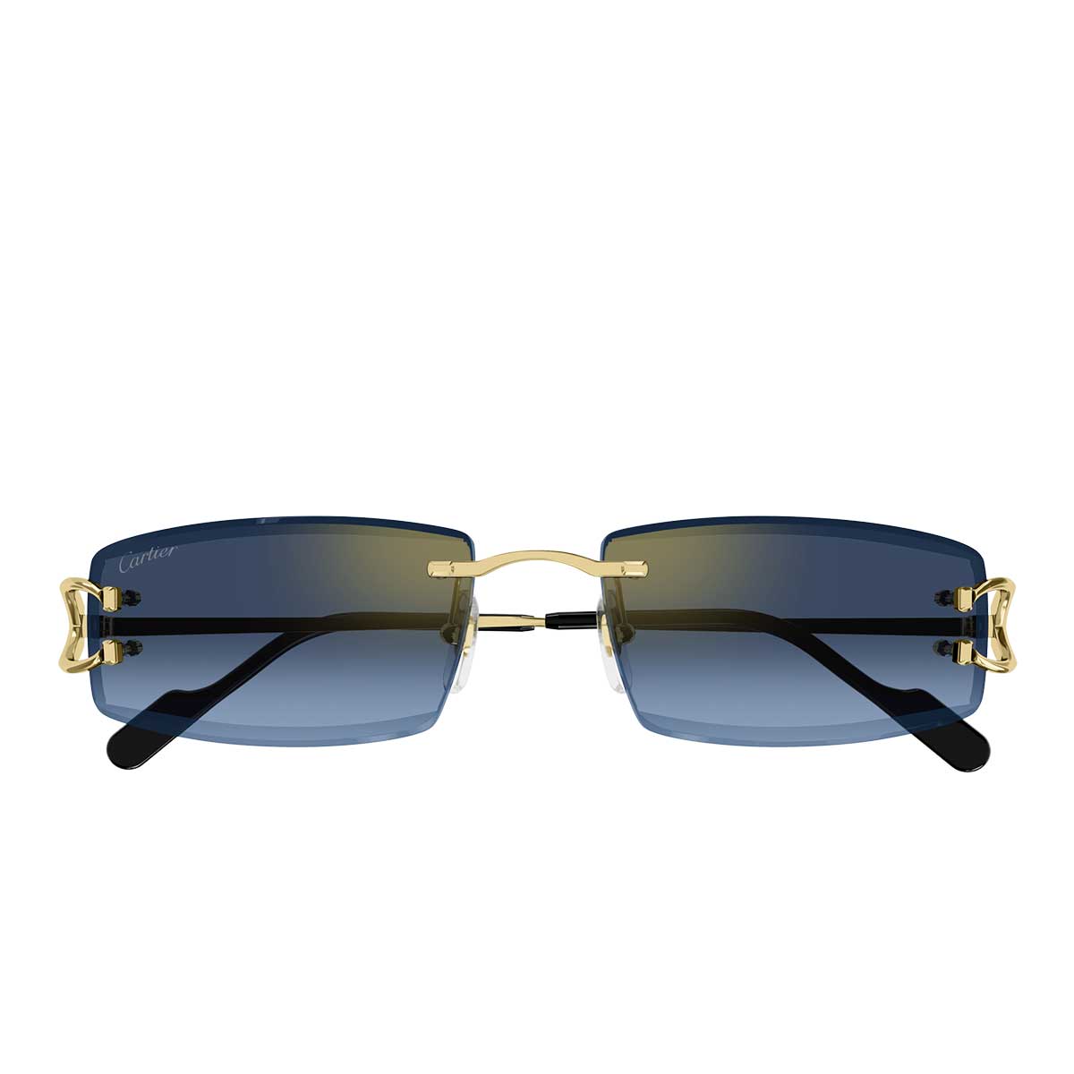 Cartier Occhiali da Sole CT0465S 002 Oro/Blu Uomo