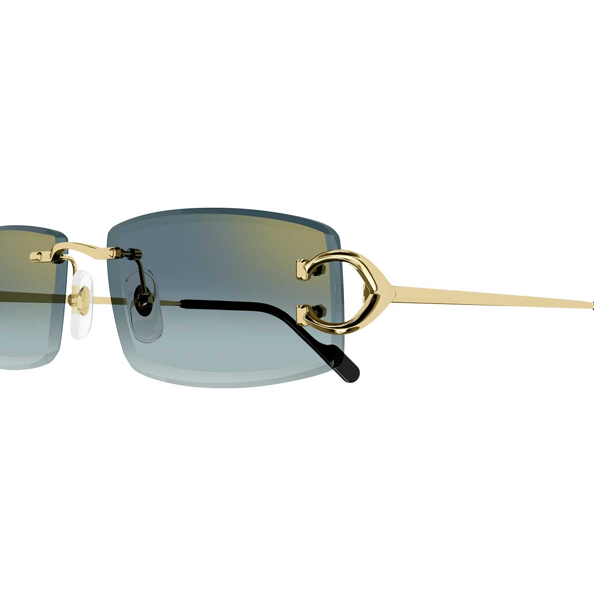 Cartier Occhiali da Sole CT0465S 003 Oro/Verde Uomo 3