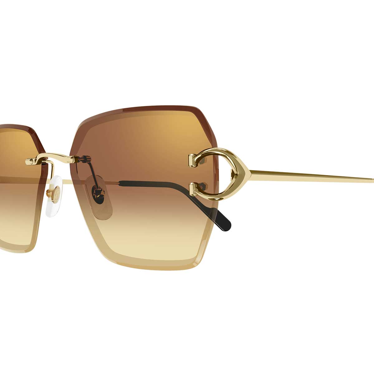 Cartier Occhiali da Sole CT0466S 004 Oro/Rosso Donna 3