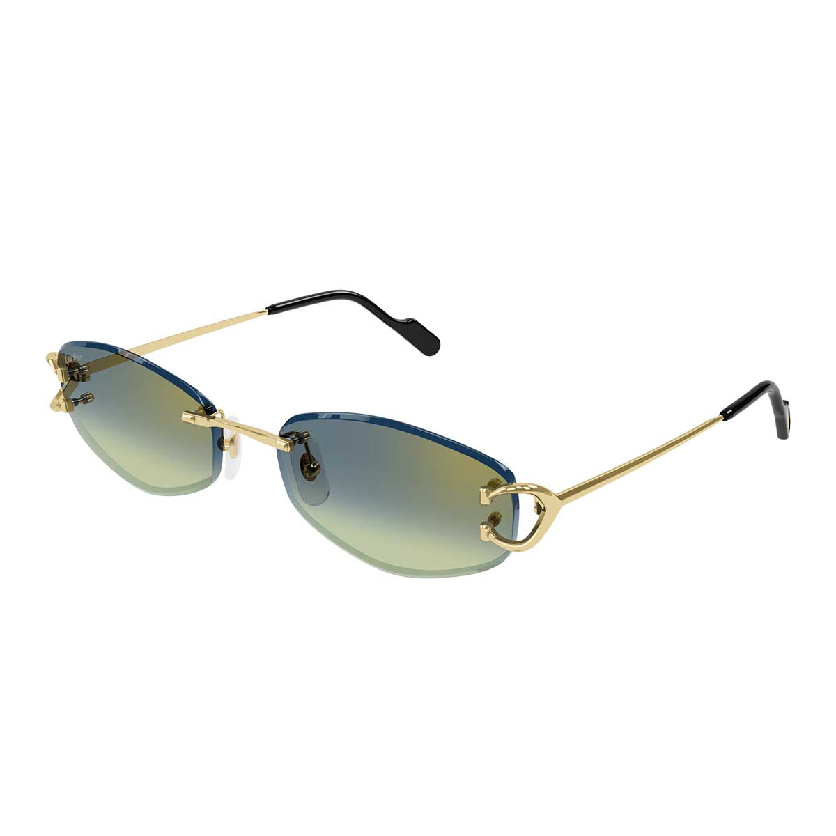 Cartier Occhiali da Sole CT0467S 003 Oro/Verde Donna 2