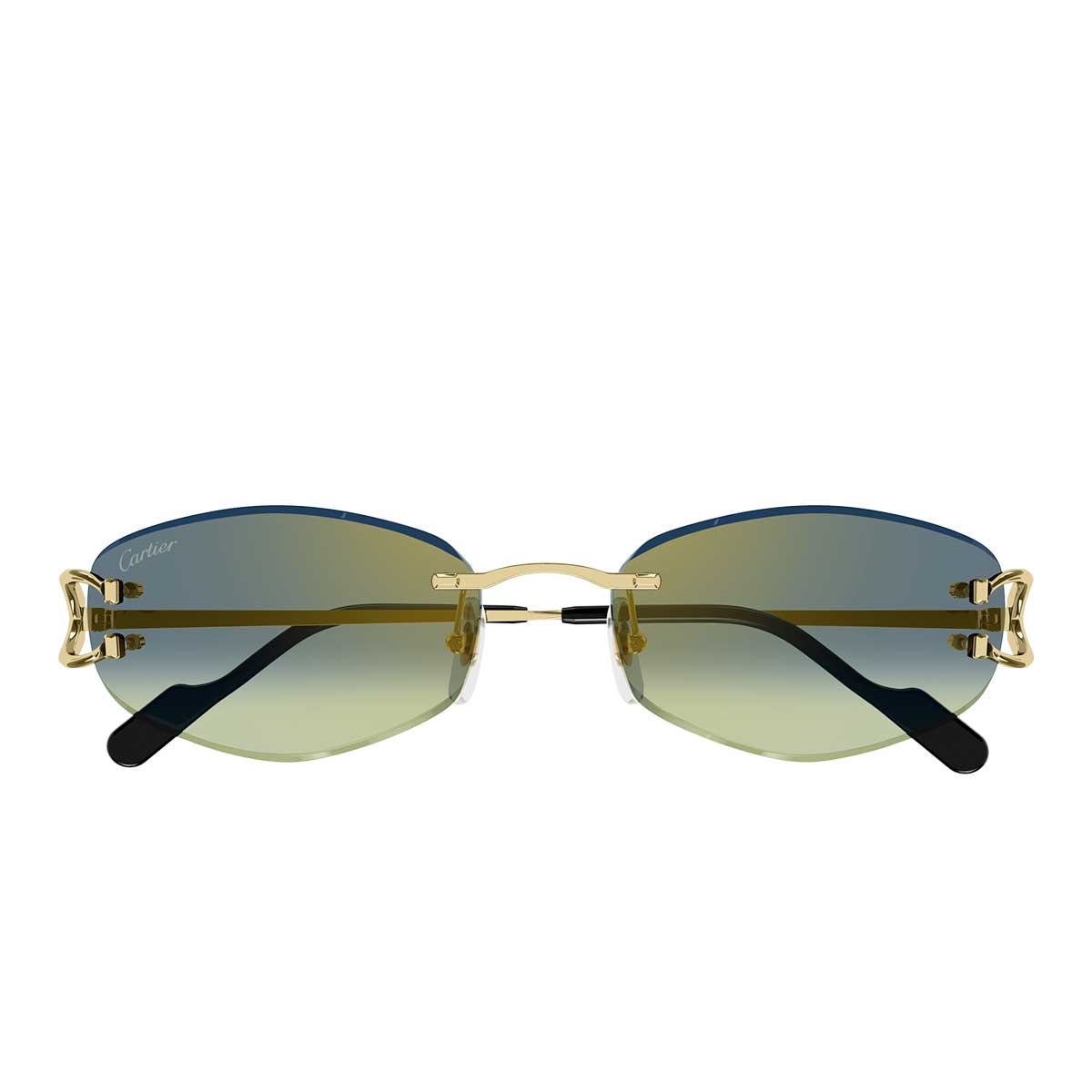 Cartier Occhiali da Sole CT0467S 003 Oro/Verde Donna