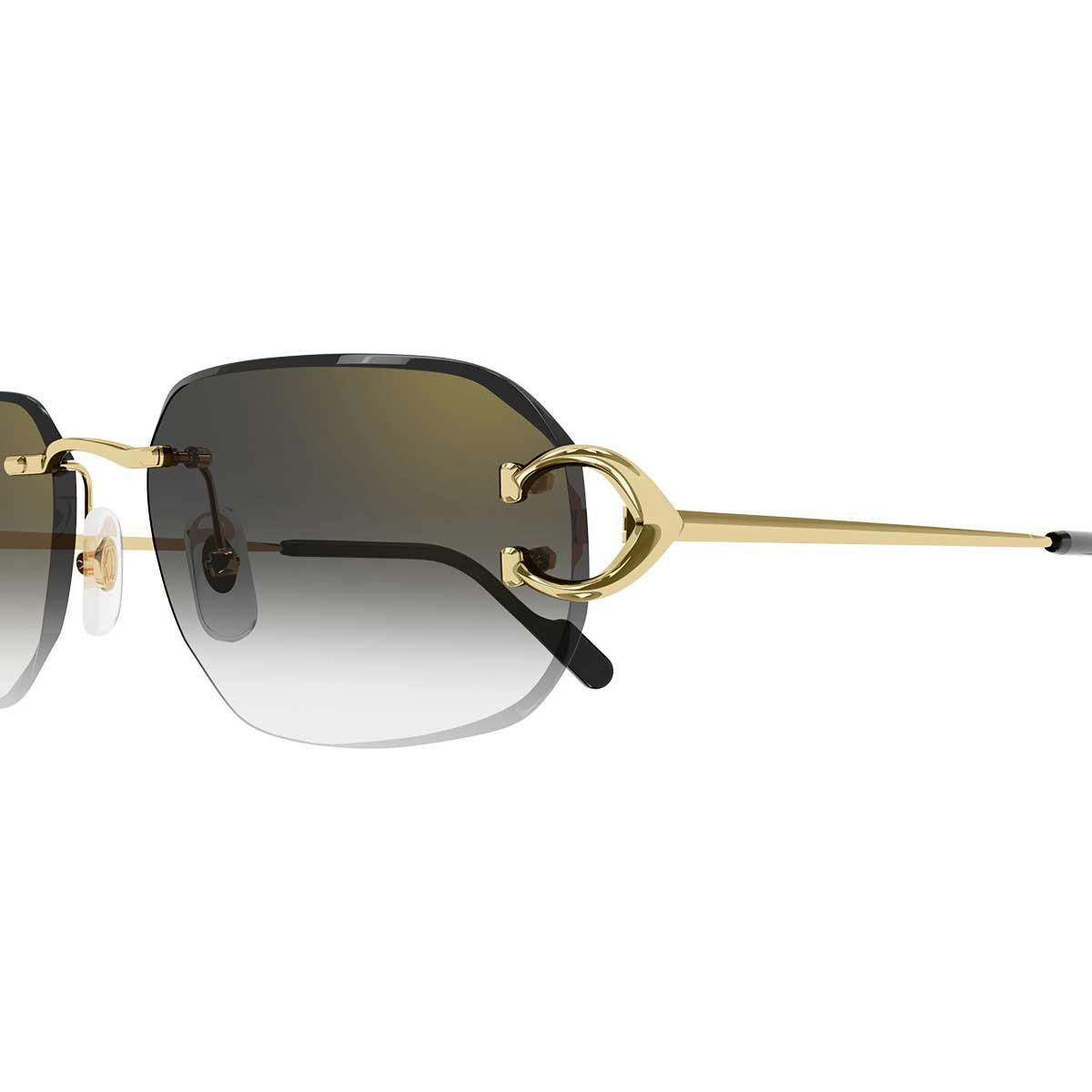 Cartier Occhiali da Sole CT0468S 001 Oro/Grigio Uomo 3