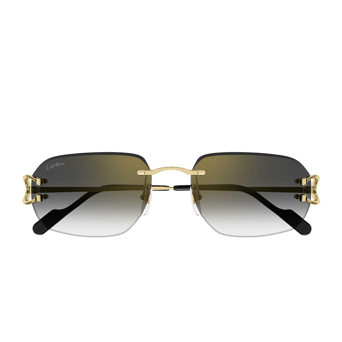 Cartier Occhiali da Sole CT0468S 001 Oro/Grigio Uomo