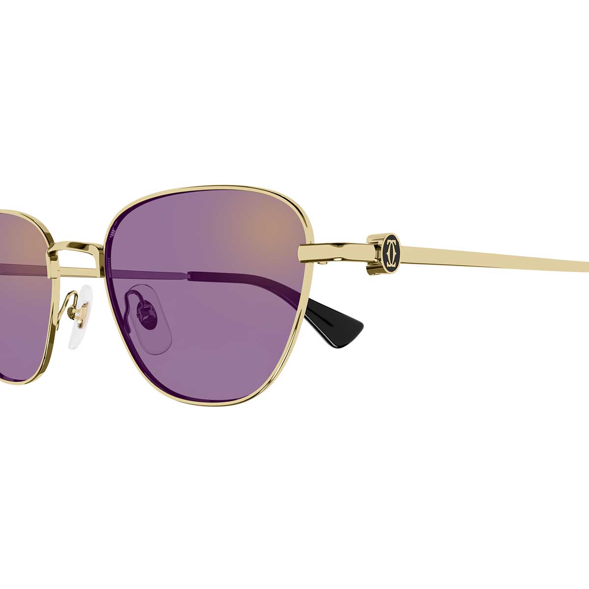 Cartier Occhiali da Sole CT0469S 004 Oro/Viola Donna 3