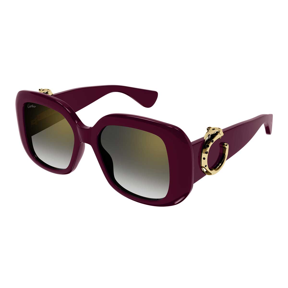Cartier Occhiali da Sole CT0471S 004 Burgundy/Grigio Donna 2