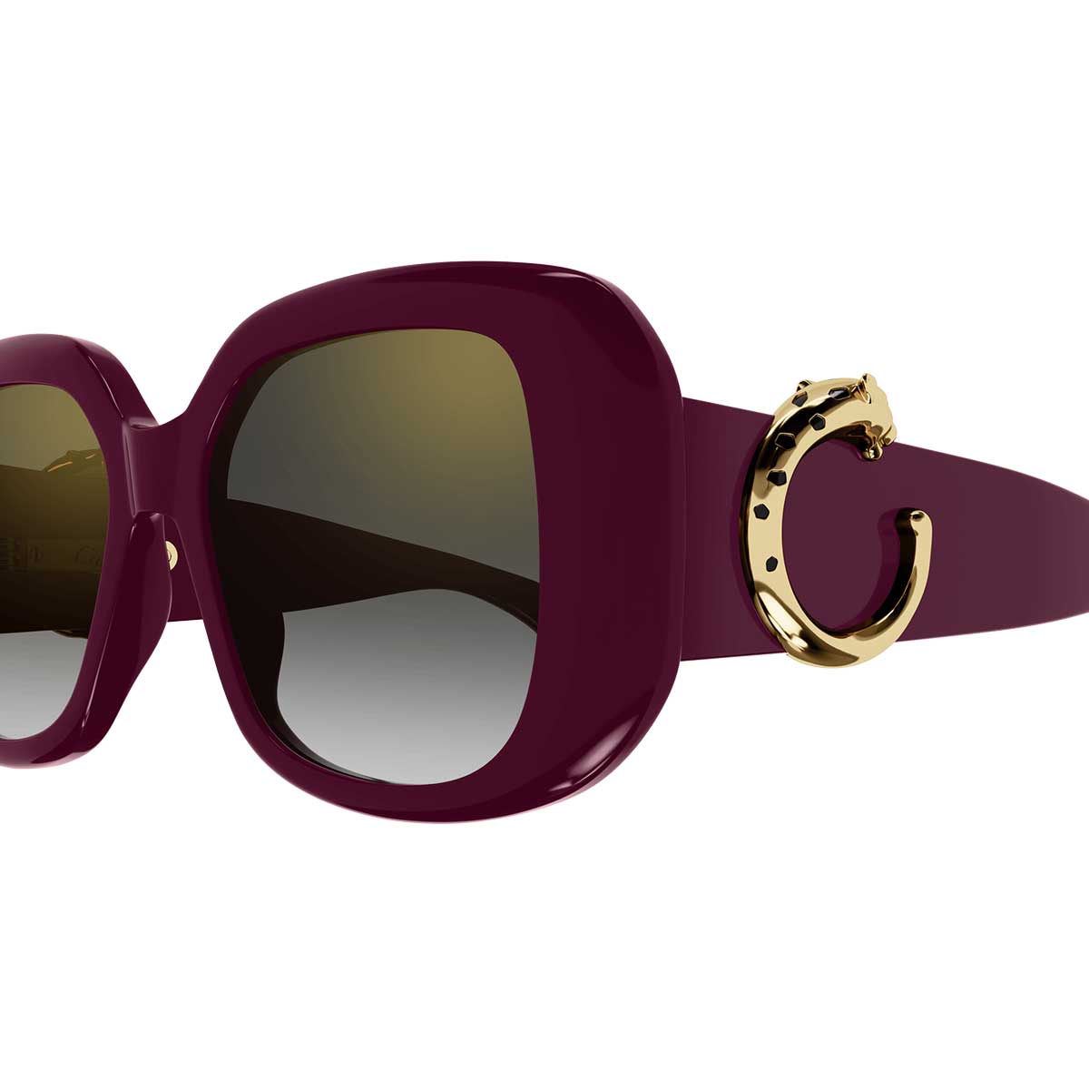 Cartier Occhiali da Sole CT0471S 004 Burgundy/Grigio Donna 3