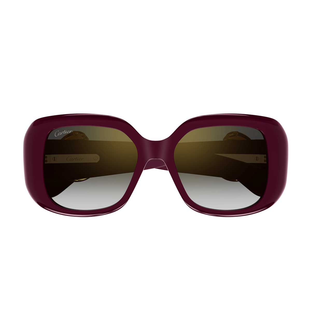 Cartier Occhiali da Sole CT0471S 004 Burgundy/Grigio Donna