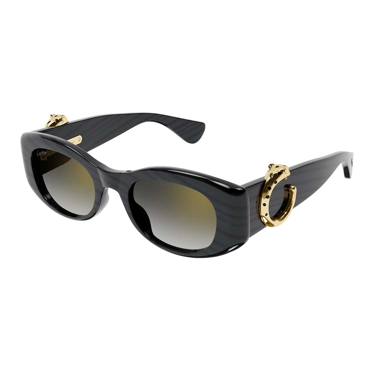 Cartier Occhiali da Sole CT0472S 003 Grigio/Grigio Donna 2