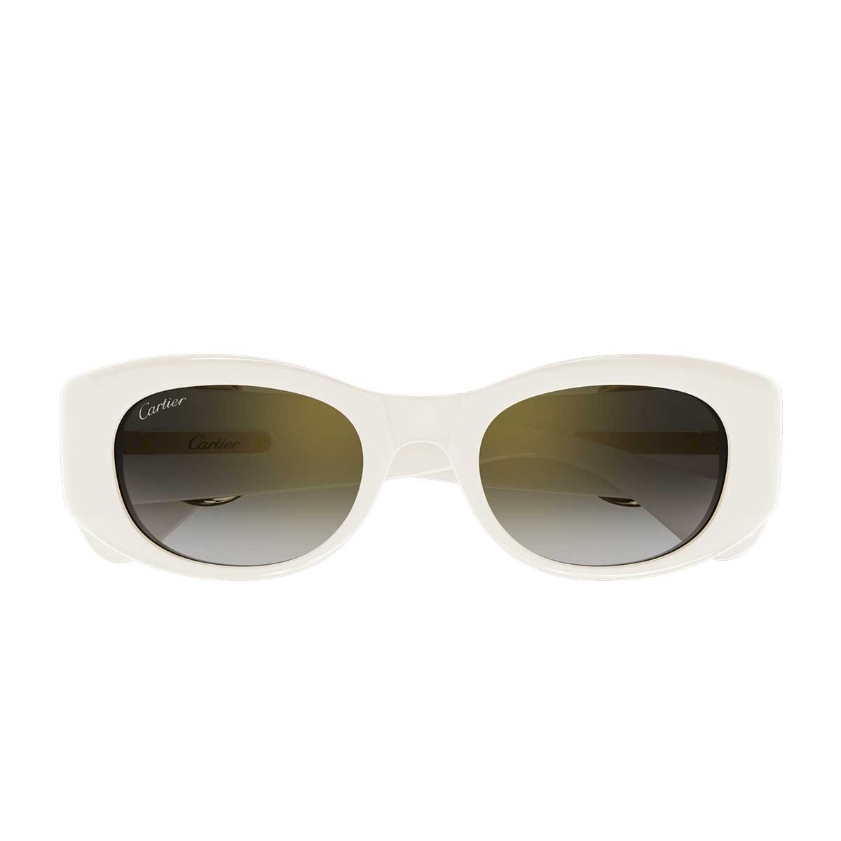 Cartier Occhiali da Sole CT0472S 004 Bianco/Grigio Donna