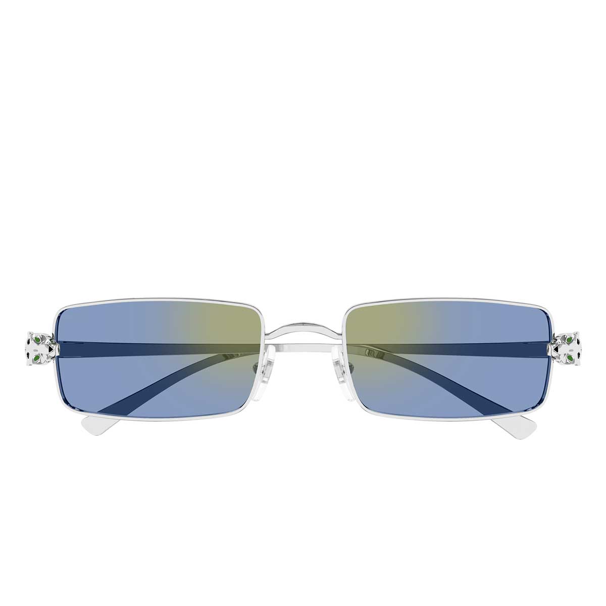 Cartier Occhiali da Sole CT0473S 004 Argento/Azzurro Unisex