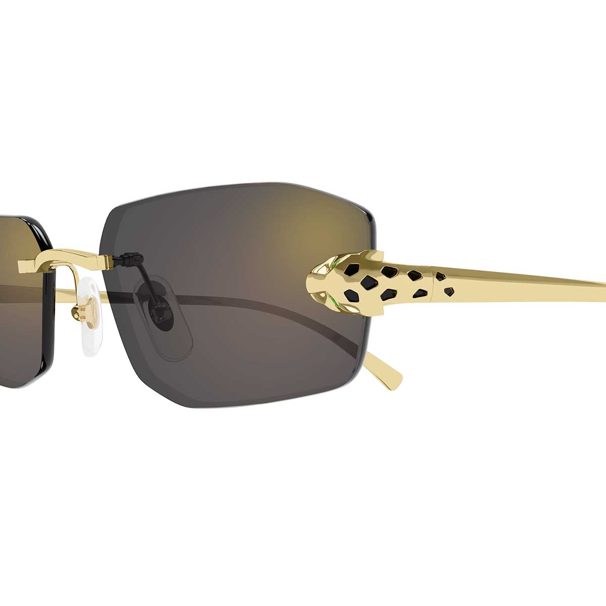Cartier Occhiali da Sole CT0474S 001 Oro/Grigio Unisex 3