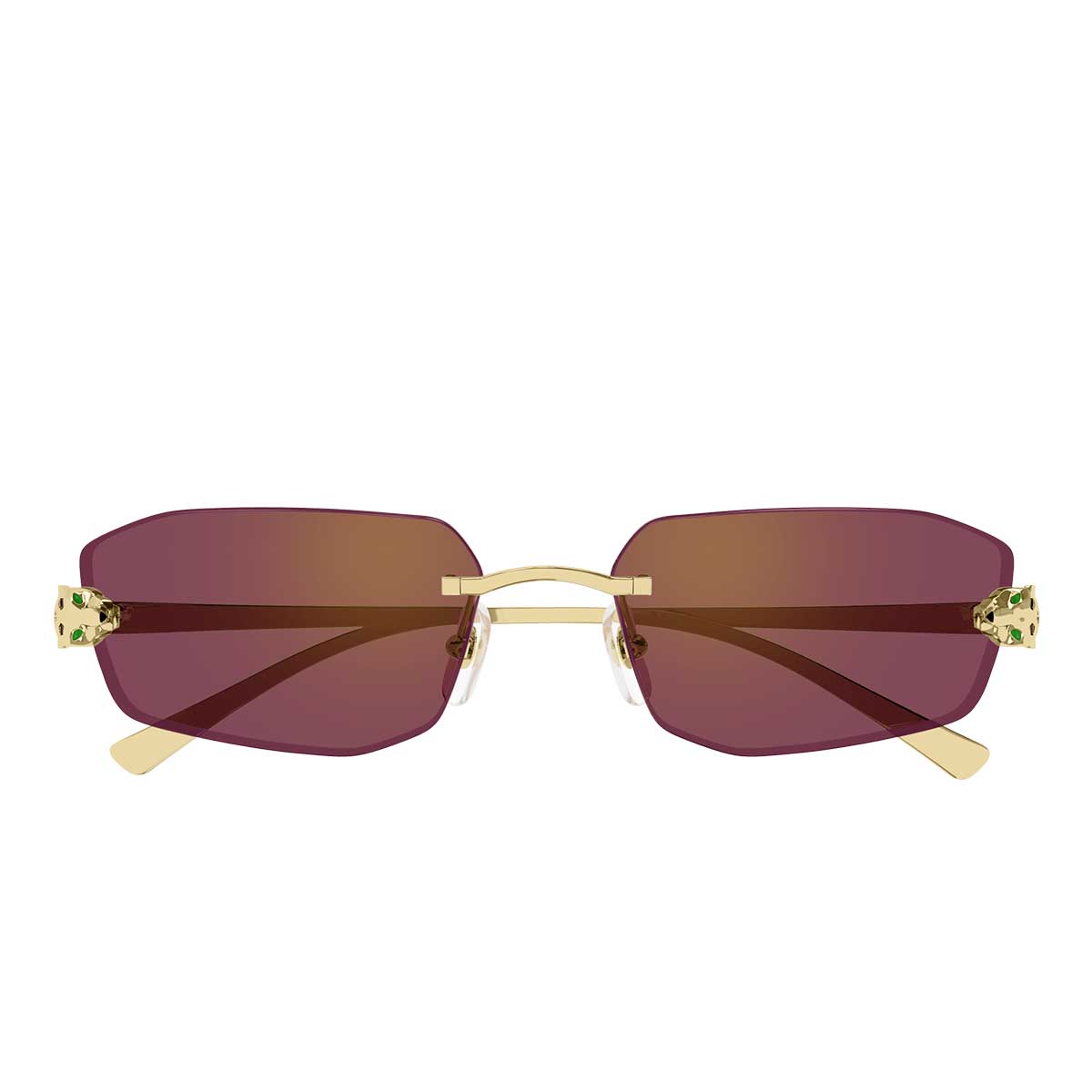 Cartier Occhiali da Sole CT0474S 002 Oro/Rosso Unisex