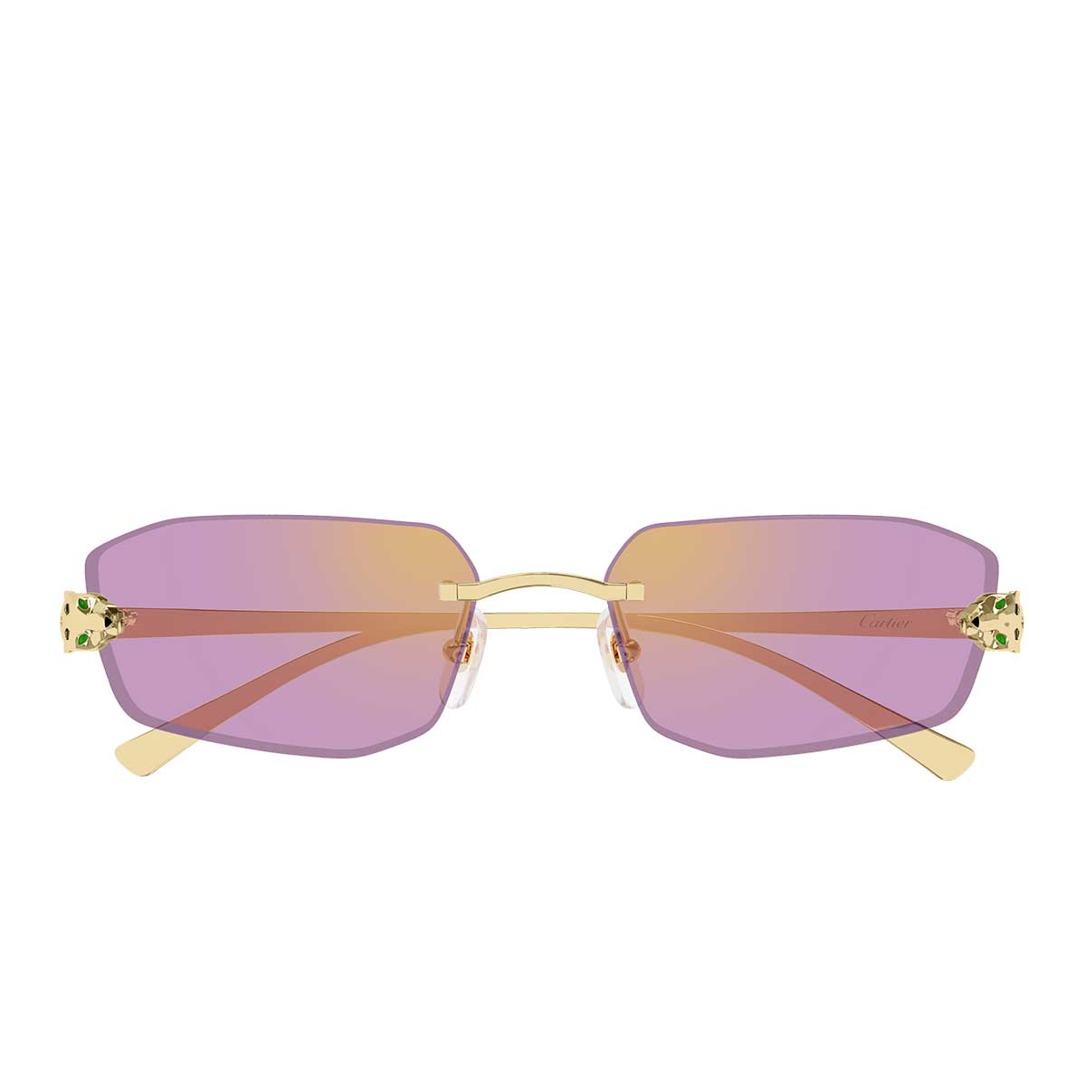 Cartier Occhiali da Sole CT0474S 006 Oro/Rosa Unisex