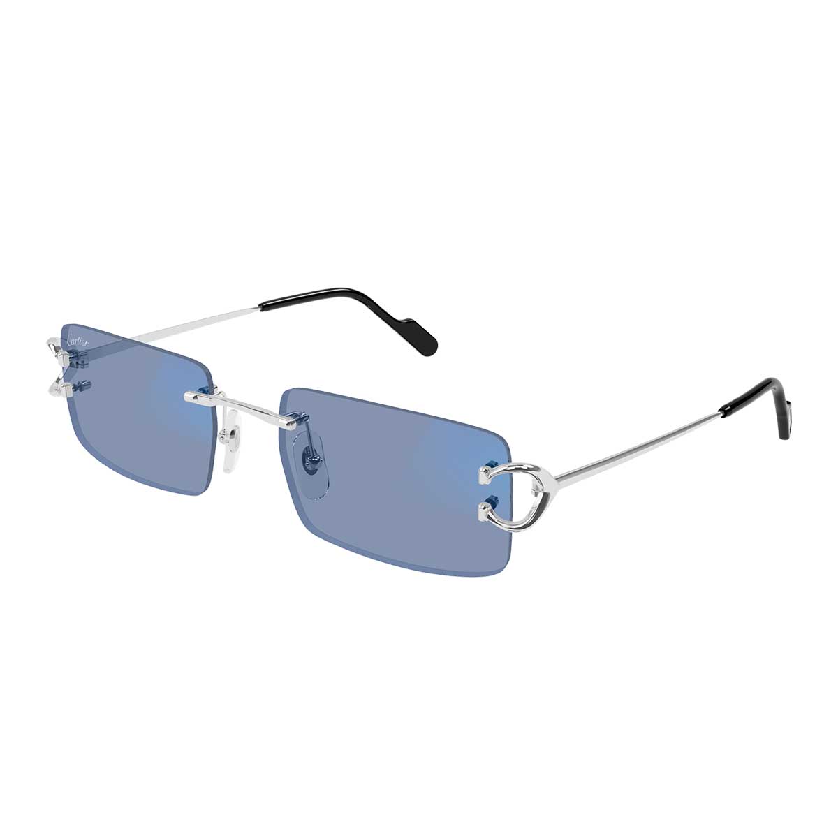 Cartier Occhiali da Sole CT0488S 001 Argento/Trasparente Uomo Fotocromatici 5