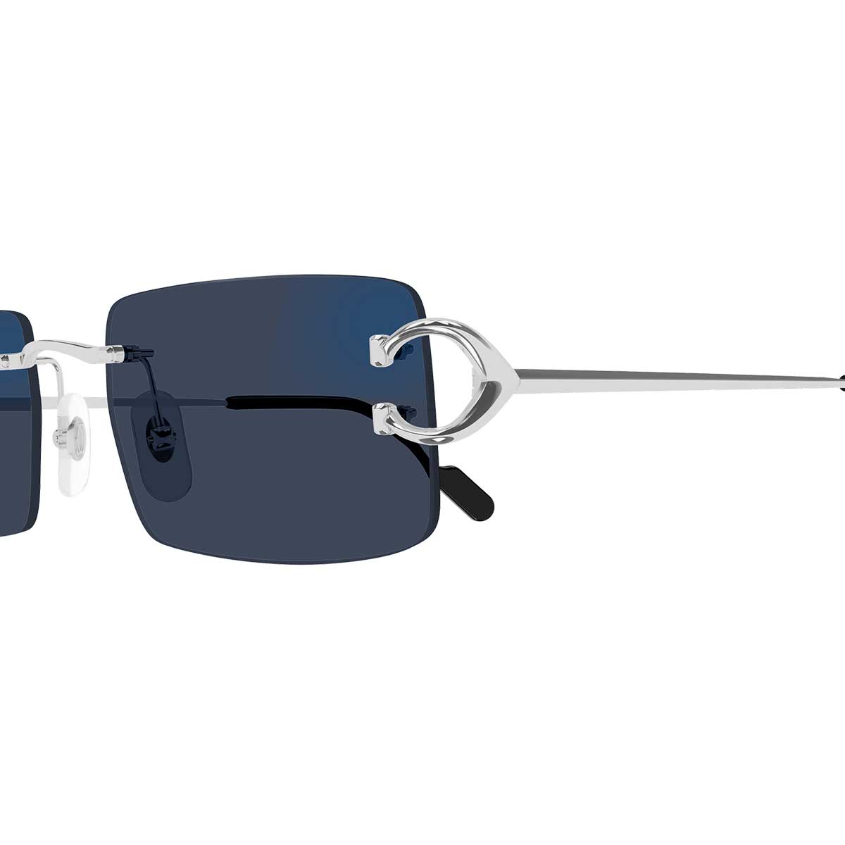 Cartier Occhiali da Sole CT0488S 001 Argento/Trasparente Uomo Fotocromatici 9