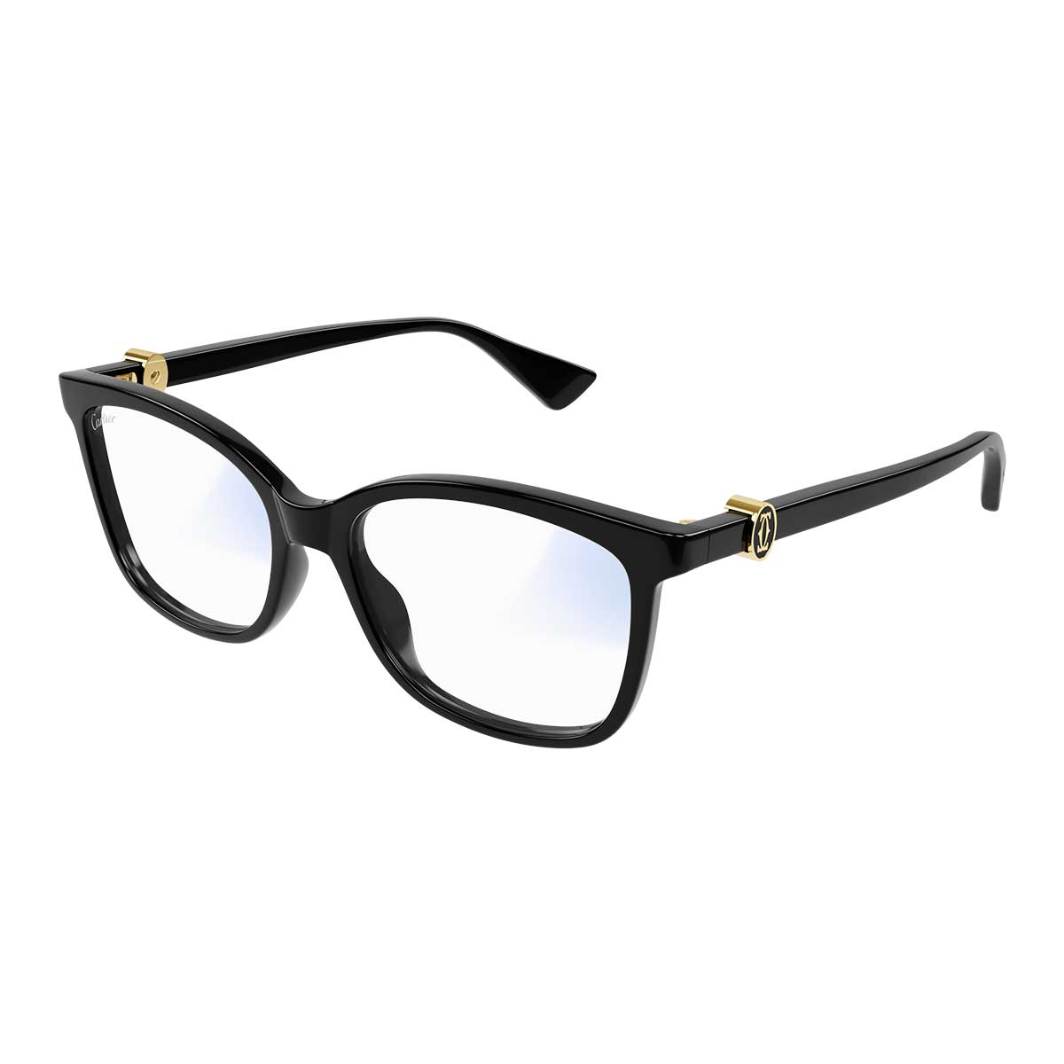 Cartier Occhiali da Sole CT0493S 001 Nero/Trasparente Donna Fotocromatici 2