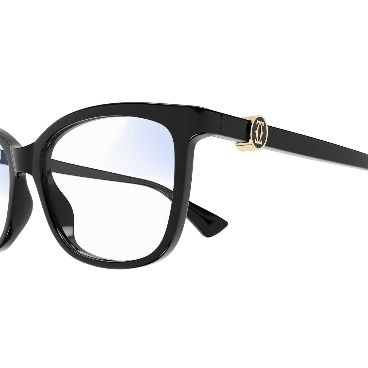 Cartier Occhiali da Sole CT0493S 001 Nero/Trasparente Donna Fotocromatici 3