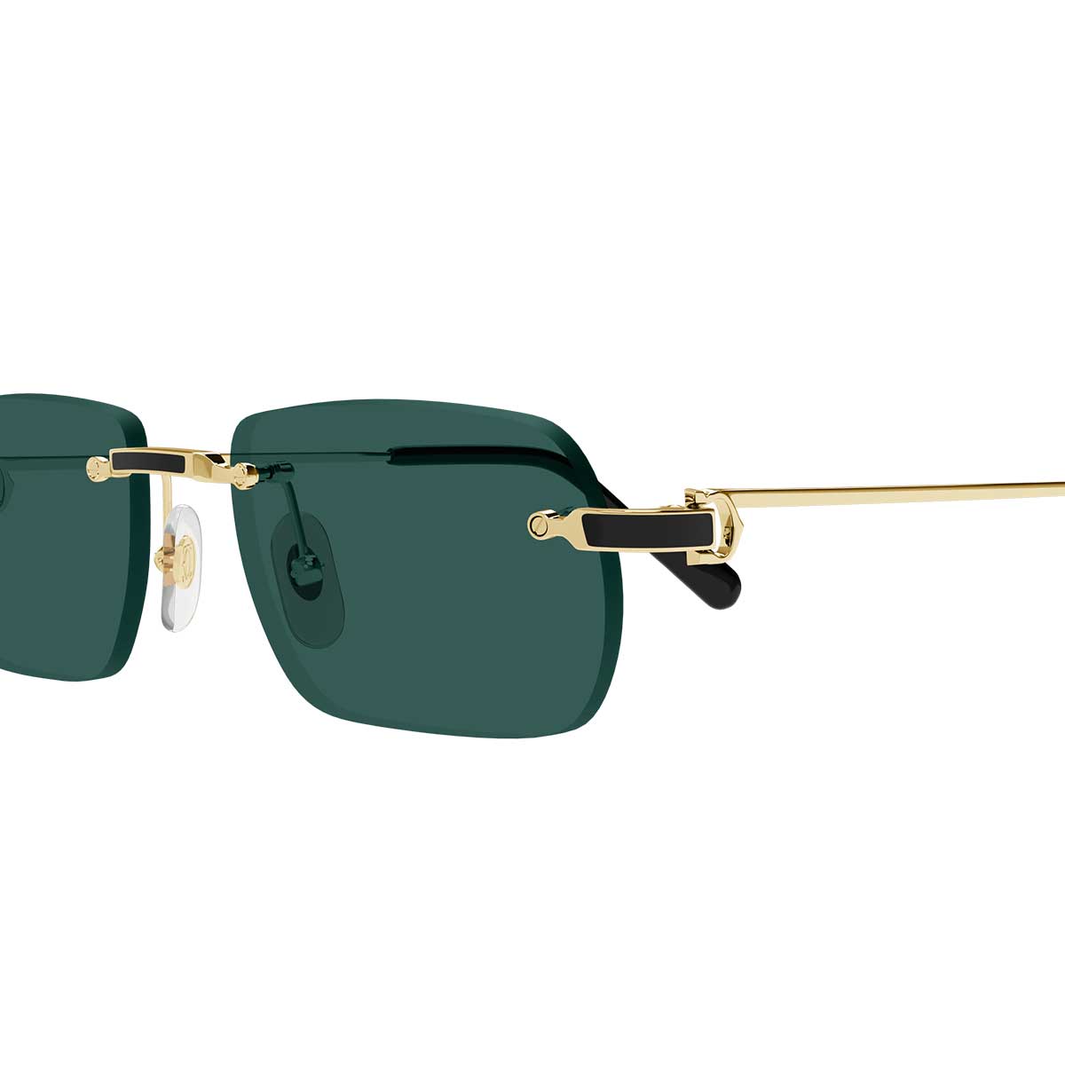 Cartier Occhiali da Sole CT0498S 003 Oro/Verde Uomo 3