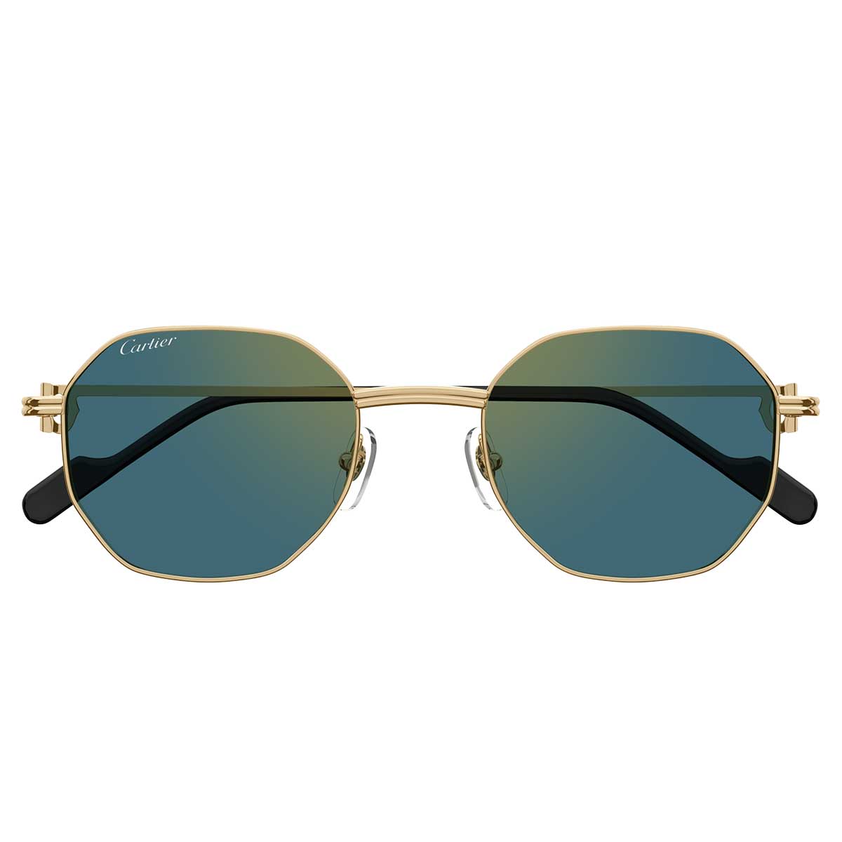 Cartier Occhiali da Sole CT0500S 003 Oro/Verde Unisex
