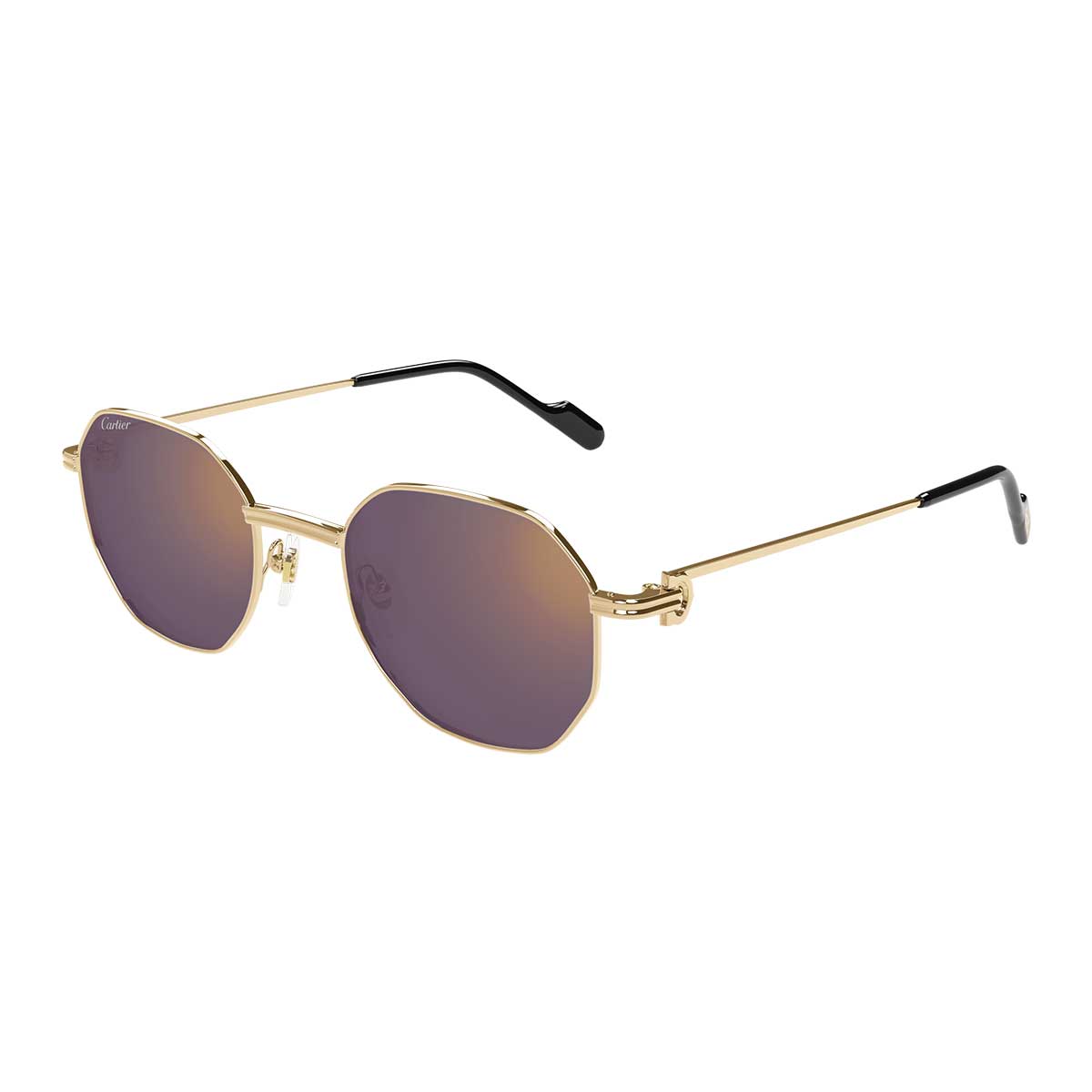 Cartier Occhiali da Sole CT0500S 004 Oro/Viola Unisex 2